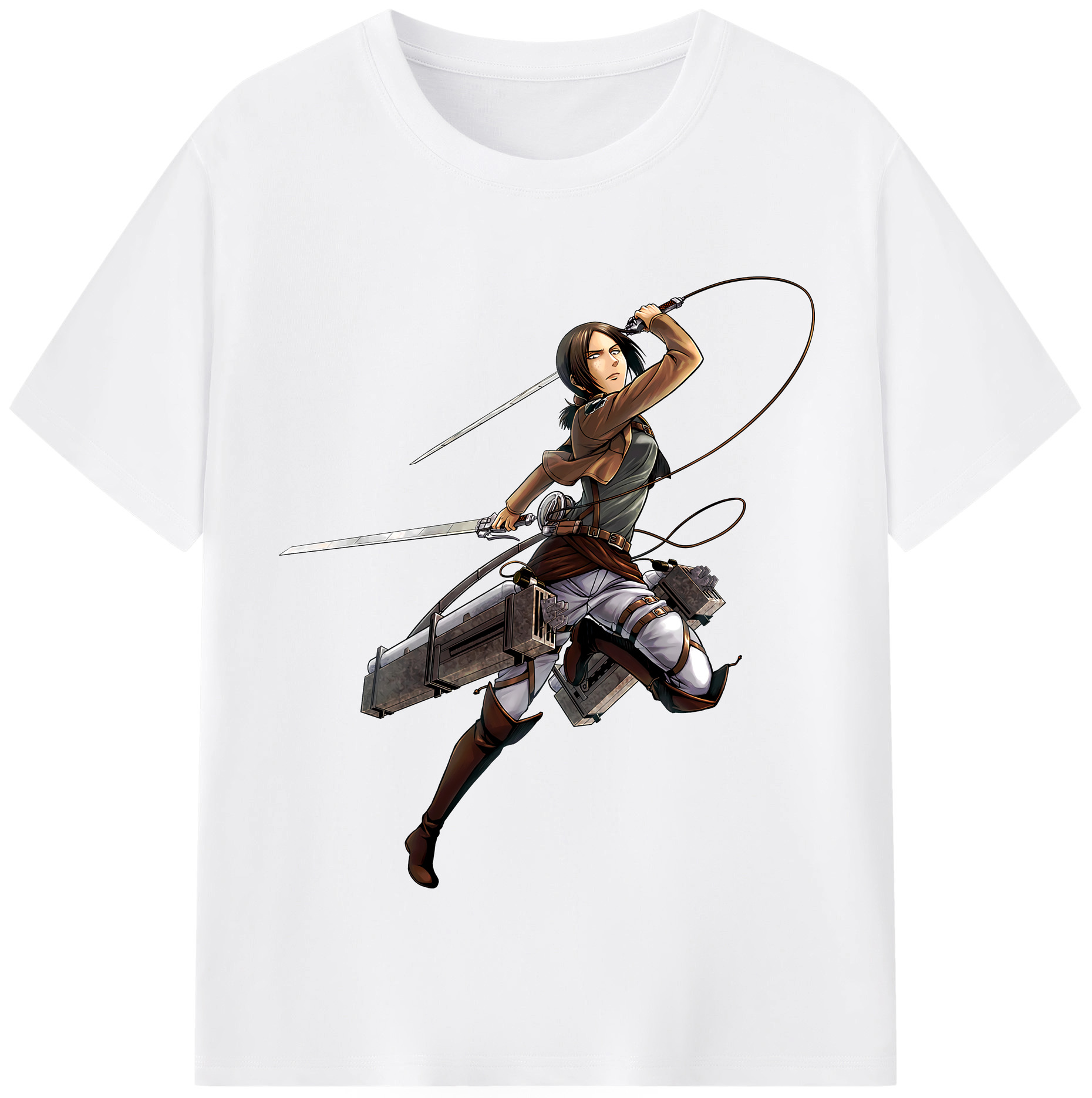 （画像用） 進撃の巨人 Attack on Titan 綿100％半袖Tシャツ（フロントプリント）