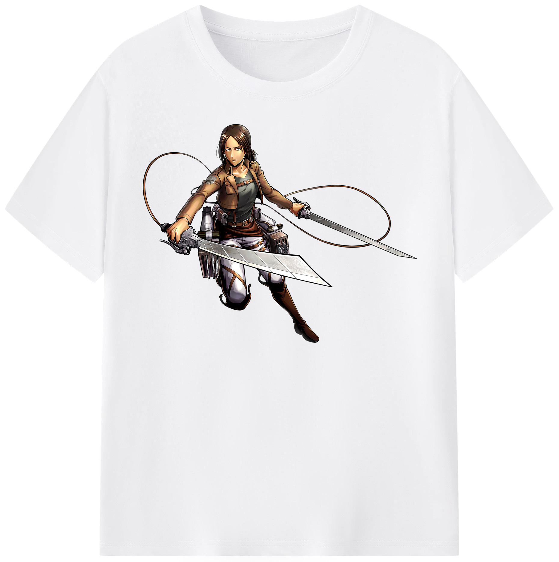 （画像用） 進撃の巨人 Attack on Titan 綿100％半袖Tシャツ（フロントプリント）