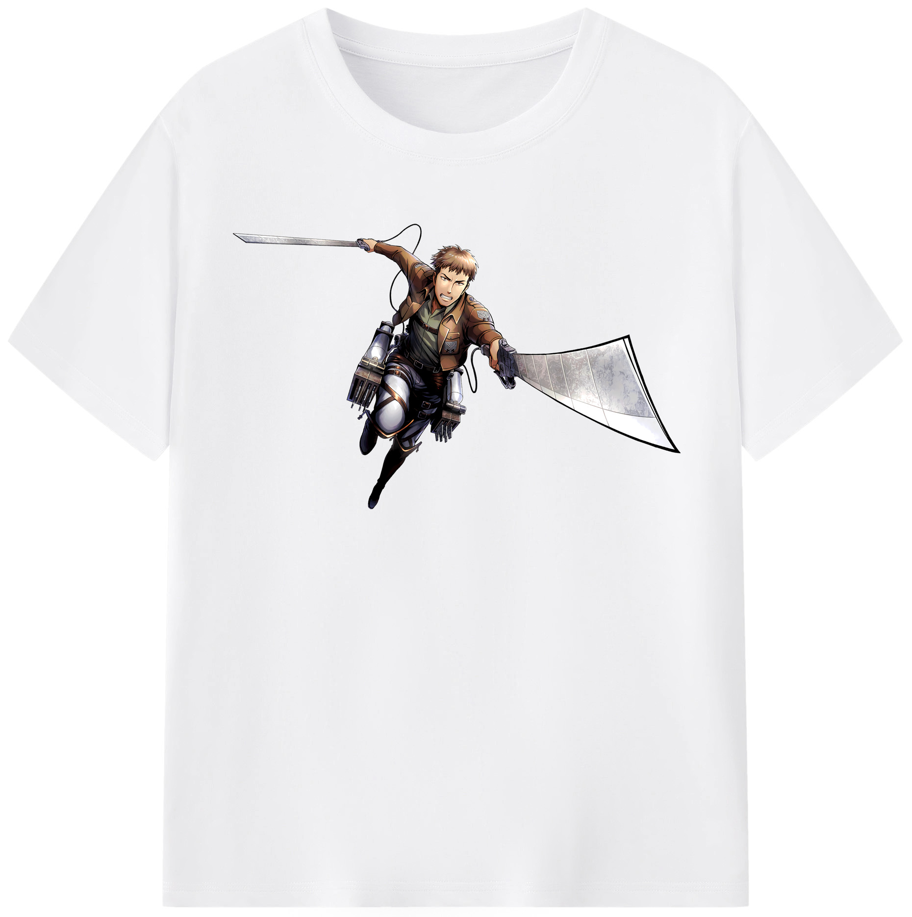 （画像用） 進撃の巨人 Attack on Titan 綿100％半袖Tシャツ（フロントプリント）