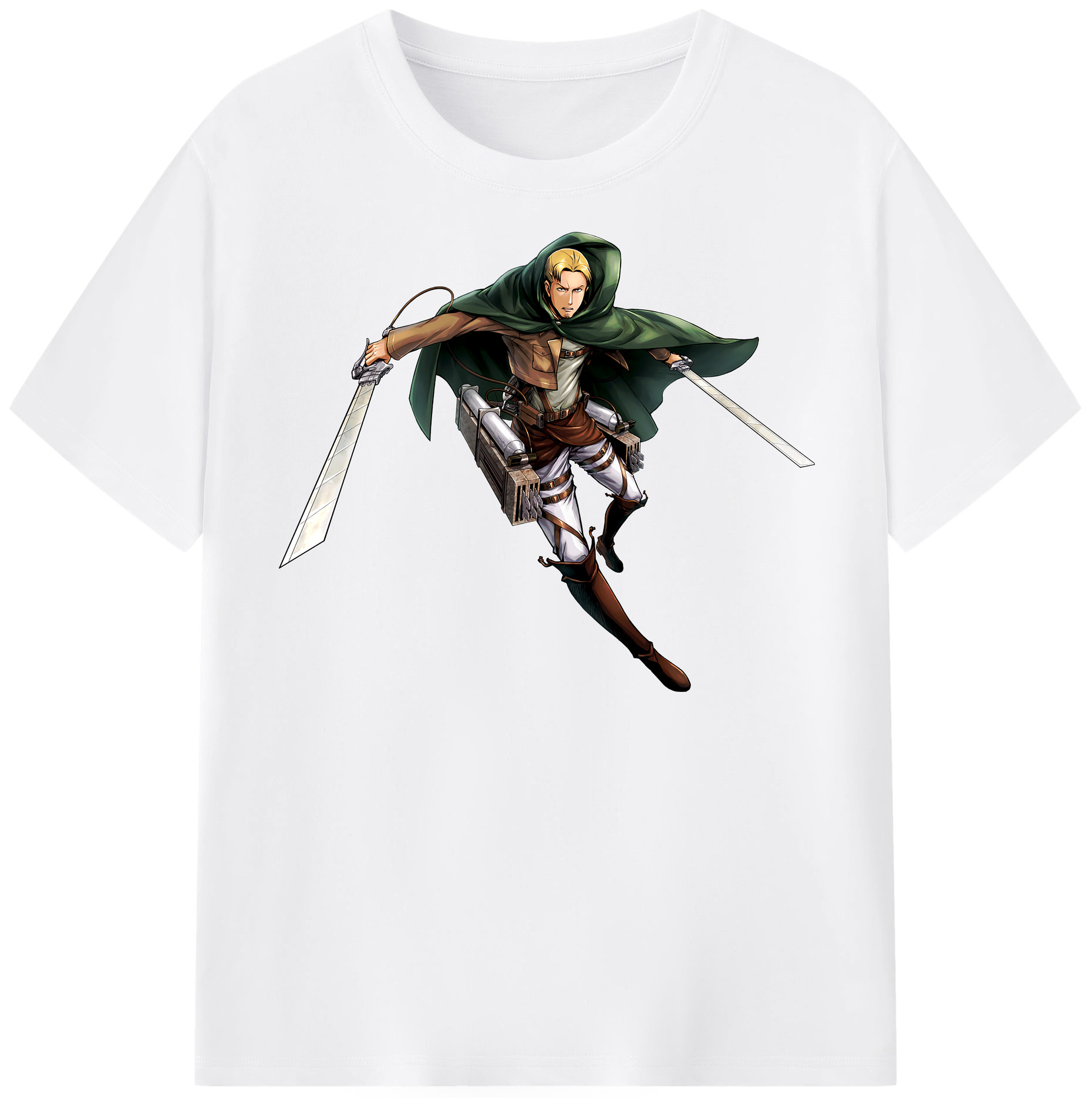 （画像用） 進撃の巨人 Attack on Titan 綿100％半袖Tシャツ（フロントプリント）