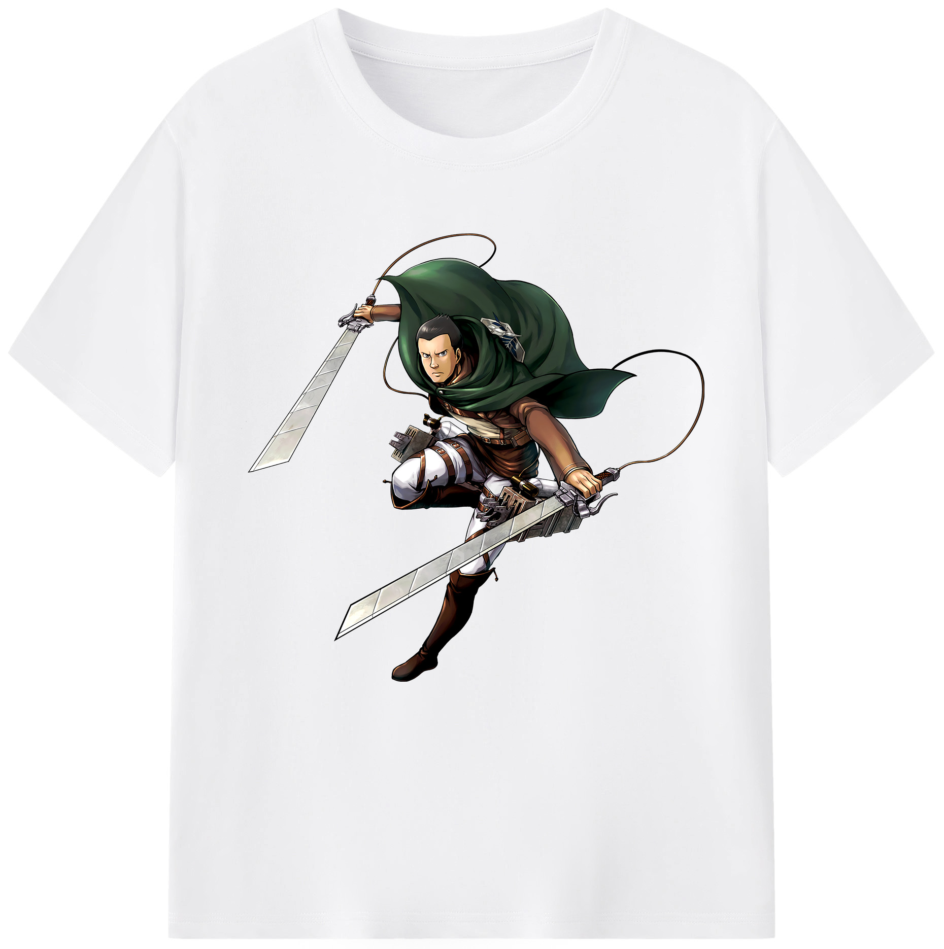 （画像用） 進撃の巨人 Attack on Titan 綿100％半袖Tシャツ（フロントプリント）