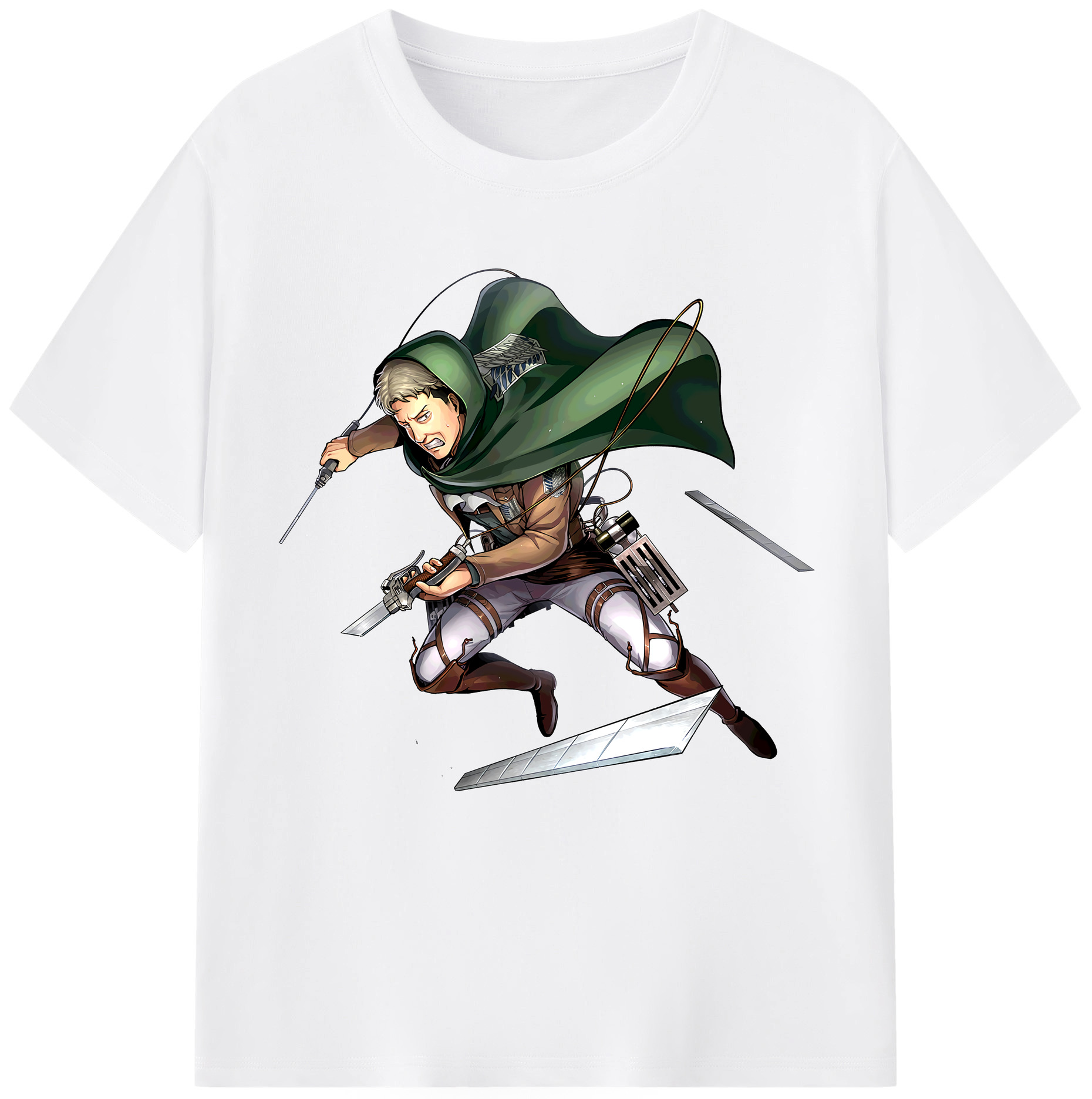 （画像用） 進撃の巨人 Attack on Titan 綿100％半袖Tシャツ（フロントプリント）