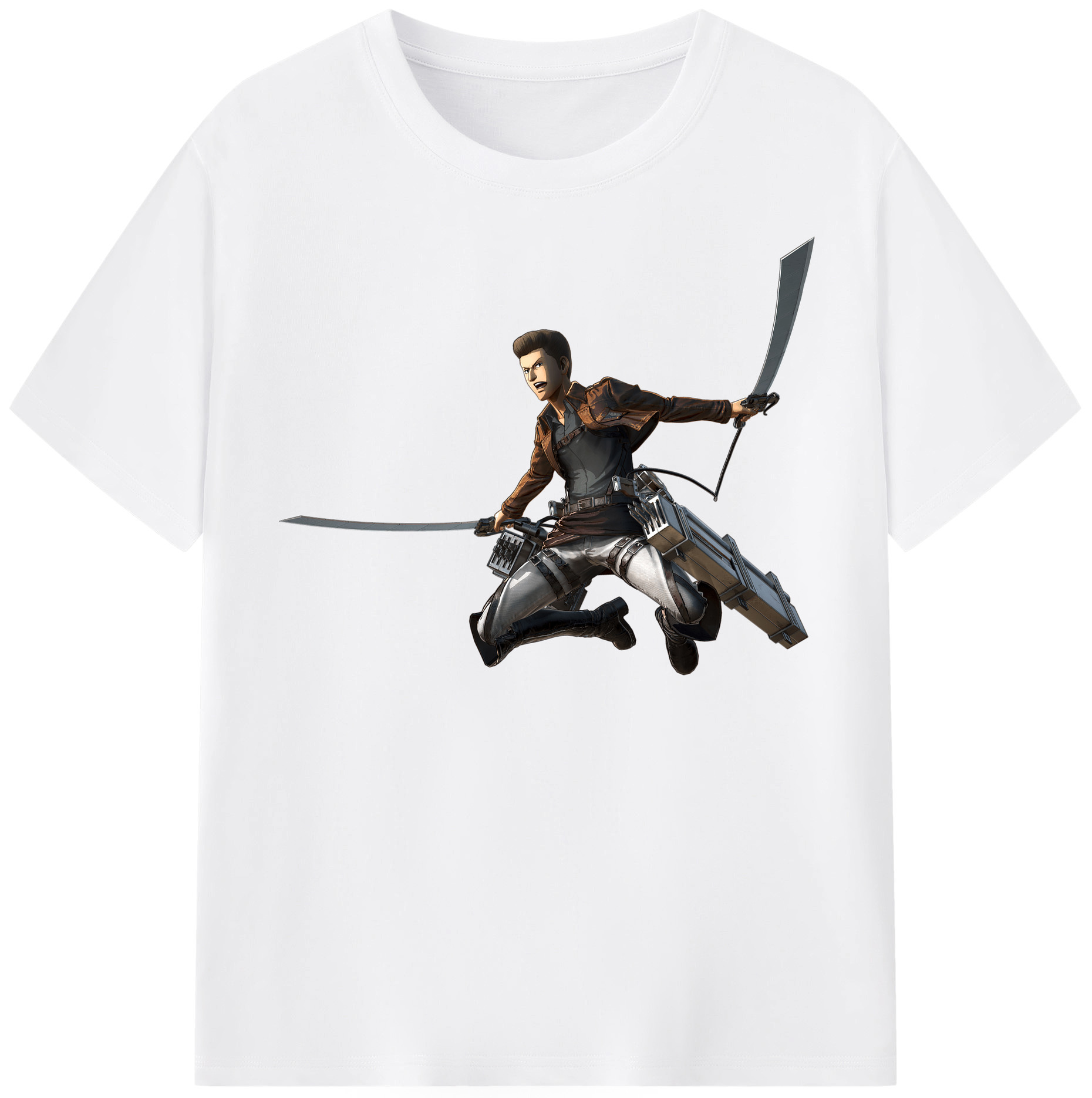 （画像用） 進撃の巨人 Attack on Titan 綿100％半袖Tシャツ（フロントプリント）
