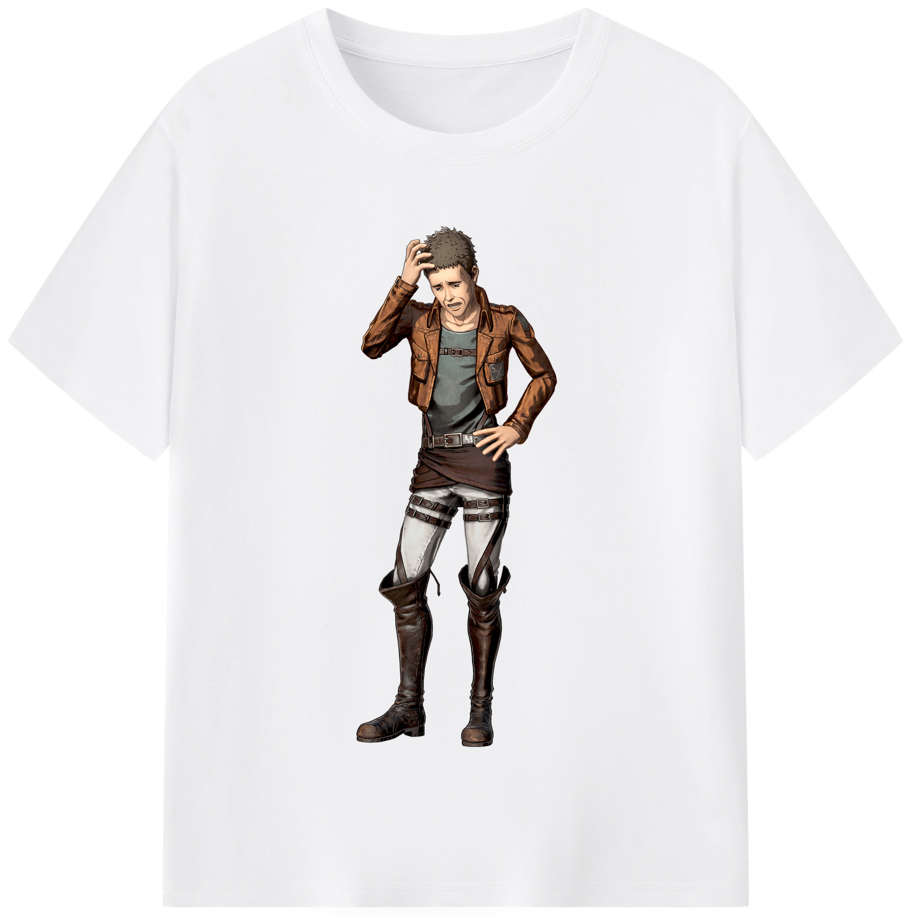 （画像用） 進撃の巨人 Attack on Titan 綿100％半袖Tシャツ（フロントプリント）