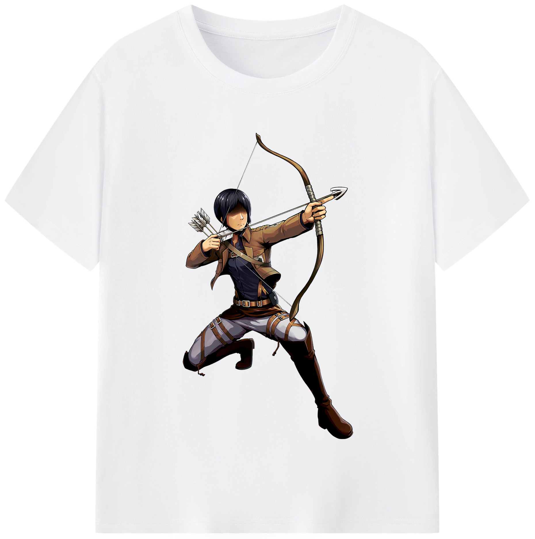 （画像用） 進撃の巨人 Attack on Titan 綿100％半袖Tシャツ（フロントプリント）