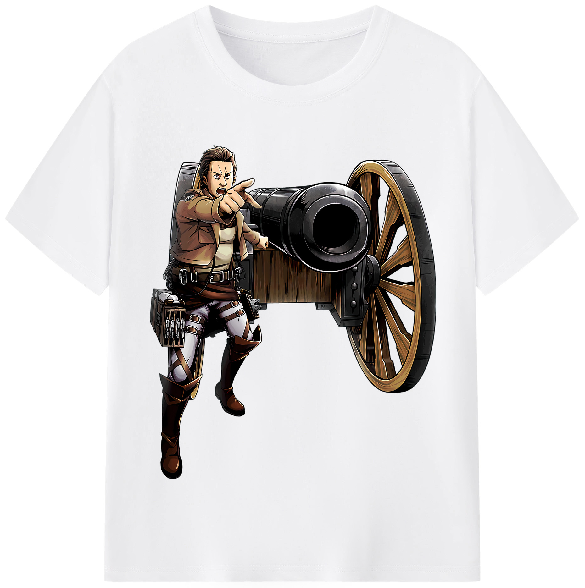 （画像用） 進撃の巨人 Attack on Titan 綿100％半袖Tシャツ（フロントプリント）