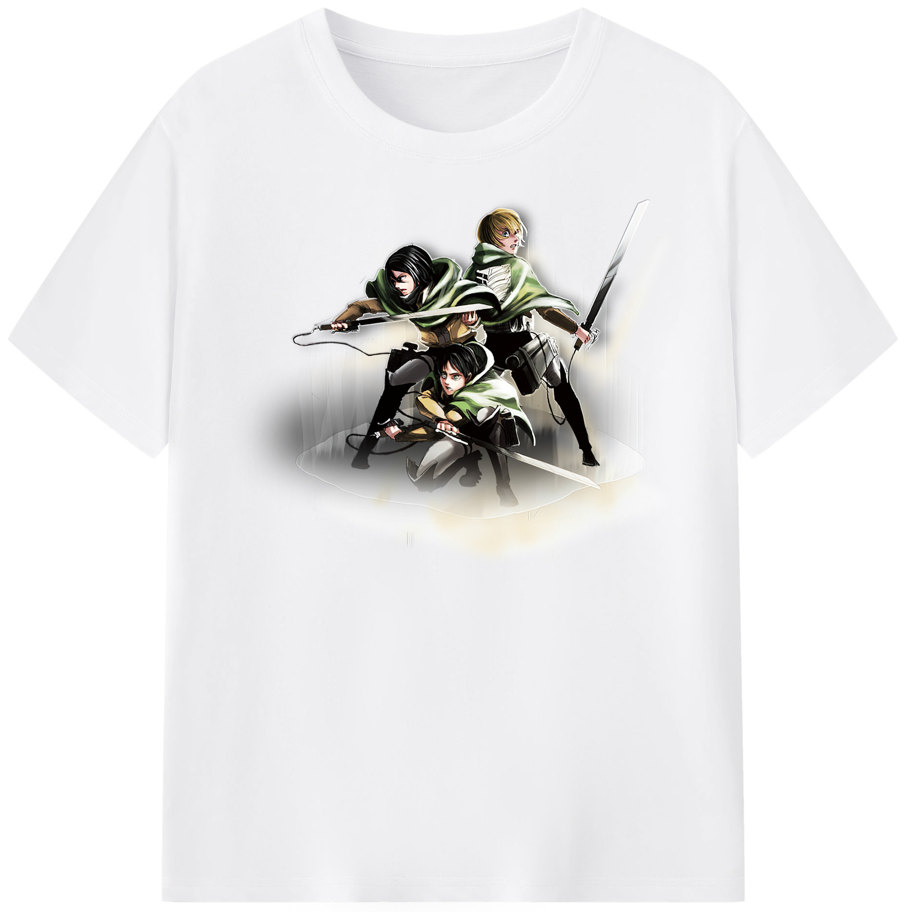 （画像用） 進撃の巨人 Attack on Titan 綿100％半袖Tシャツ（フロントプリント）