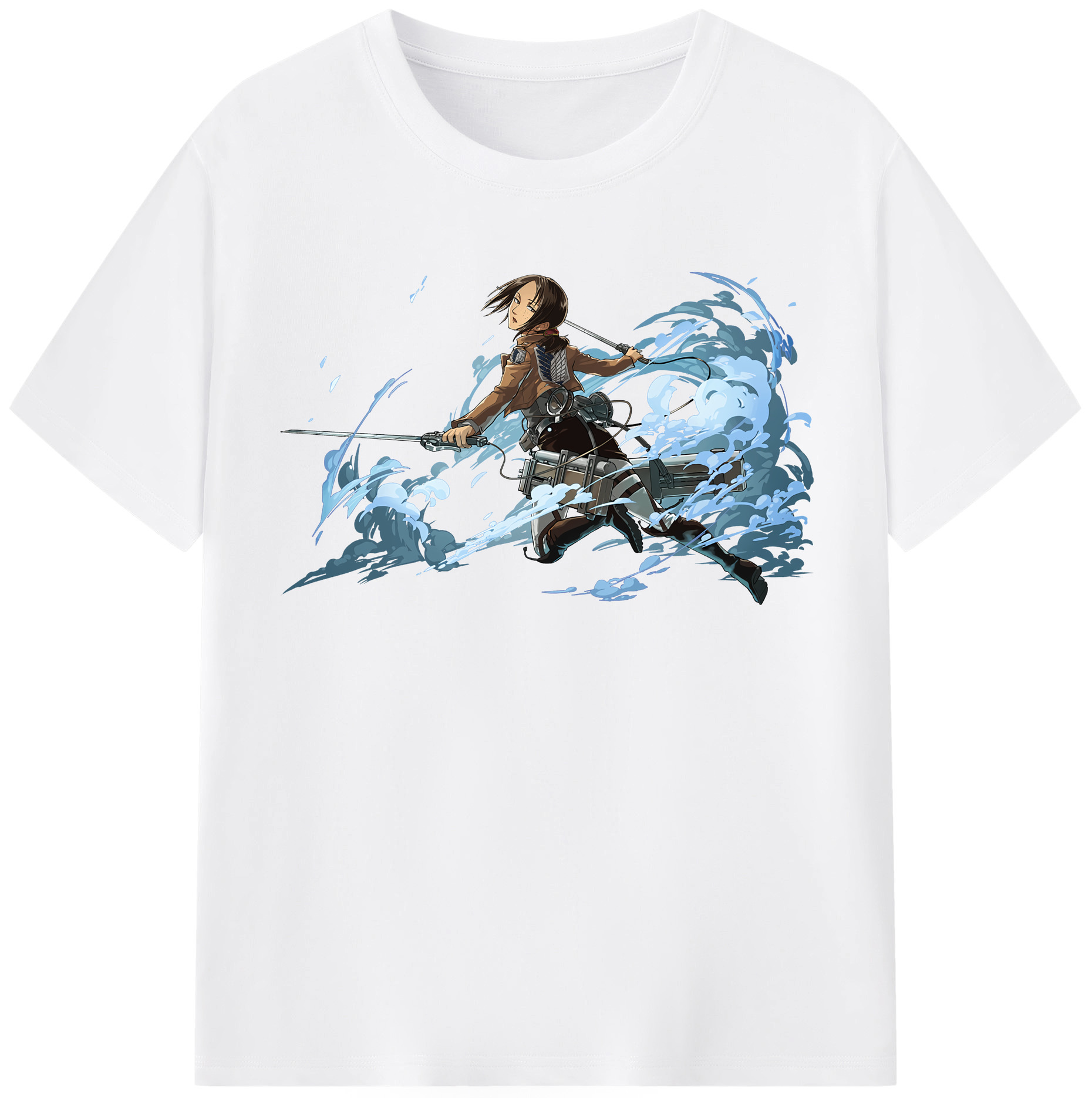 （画像用） 進撃の巨人 Attack on Titan 綿100％半袖Tシャツ（フロントプリント）