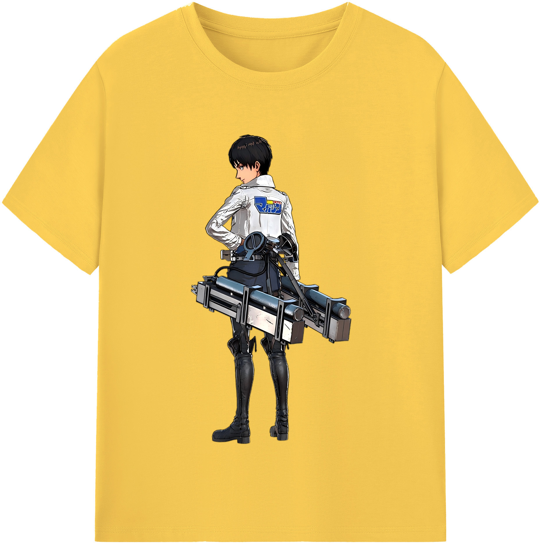 （画像用） 進撃の巨人 エレン･イェーガー Attack on Titan Eren Jäger 綿100％半袖Tシャツ（フロントプリント）