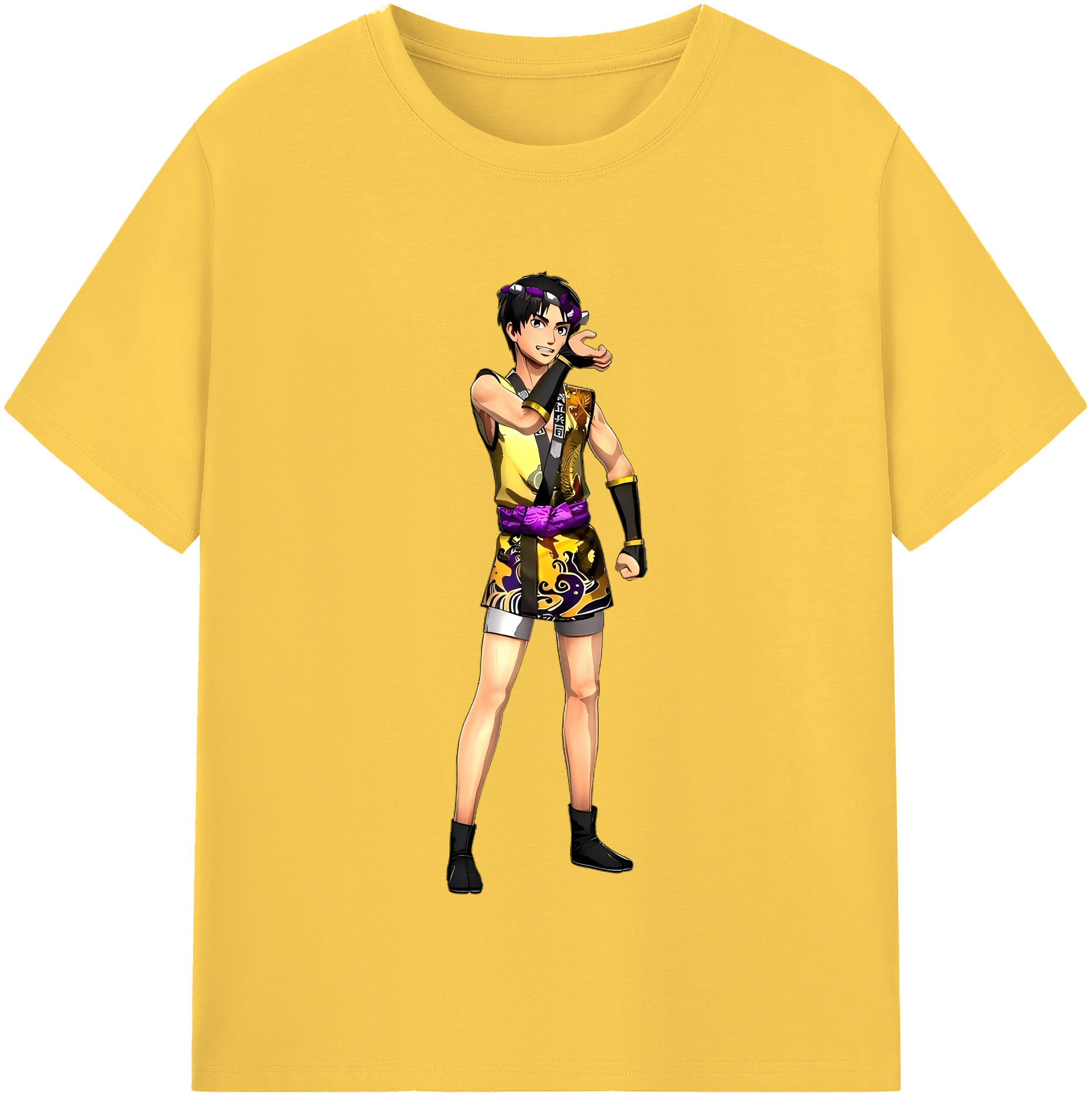 （画像用） 進撃の巨人 リヴァイ·アッカーマン Attack on Titan Levi Ackerman 綿100％半袖Tシャツ（フロントプリント）