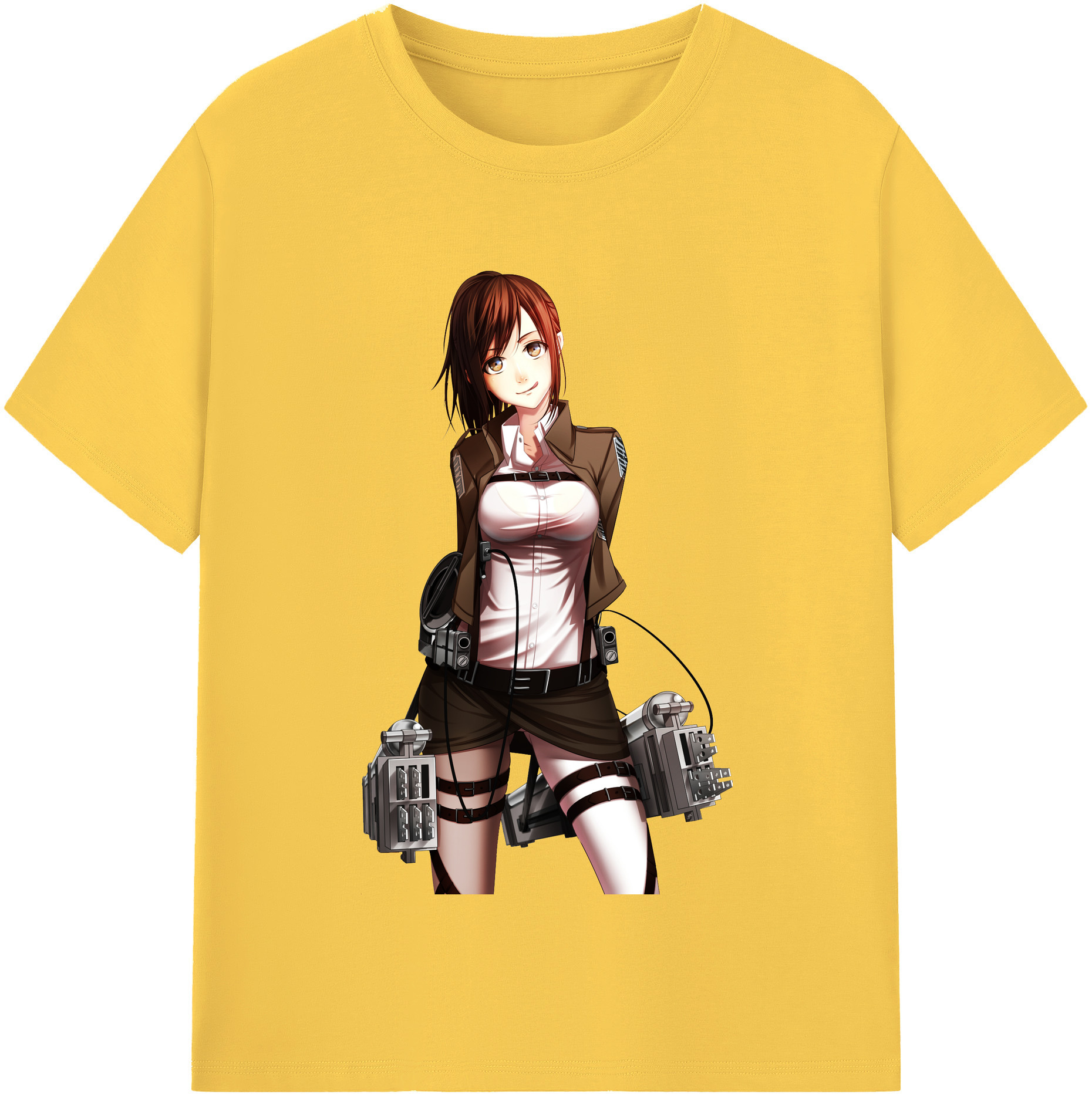 （画像用） 進撃の巨人 サシャ·ブラウス Attack on Titan Sasha Blaus 綿100％半袖Tシャツ（フロントプリント）