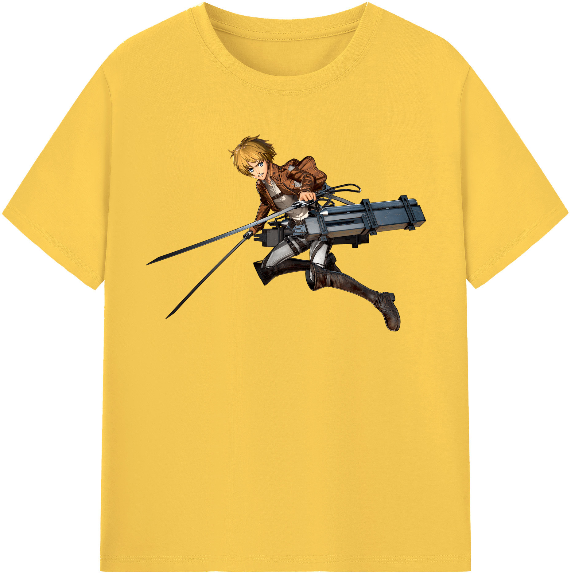 （画像用） 進撃の巨人 アルミン·アルレルト Attack on Titan Armin Arlert 綿100％半袖Tシャツ（フロントプリント）