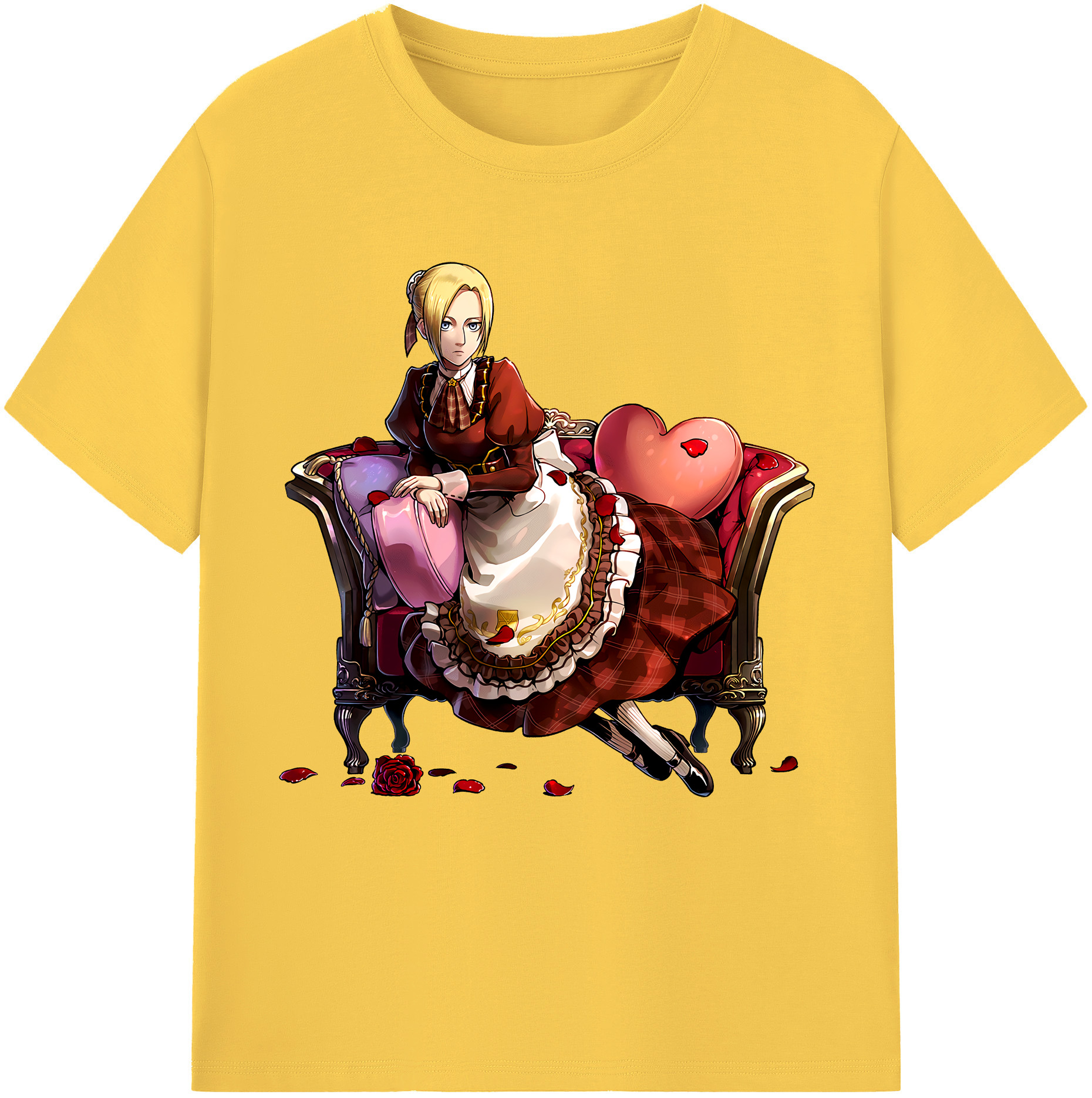 （画像用） 進撃の巨人 アニ・レオンハート Attack on Titan Annie Leonhart 綿100％半袖Tシャツ（フロントプリント）