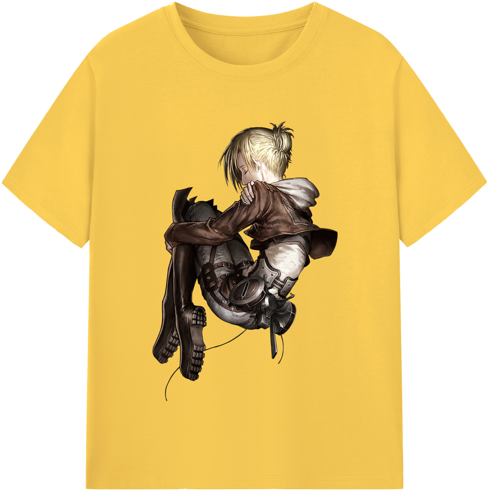 （画像用） 進撃の巨人 アニ・レオンハート Attack on Titan Annie Leonhart 綿100％半袖Tシャツ（フロントプリント）