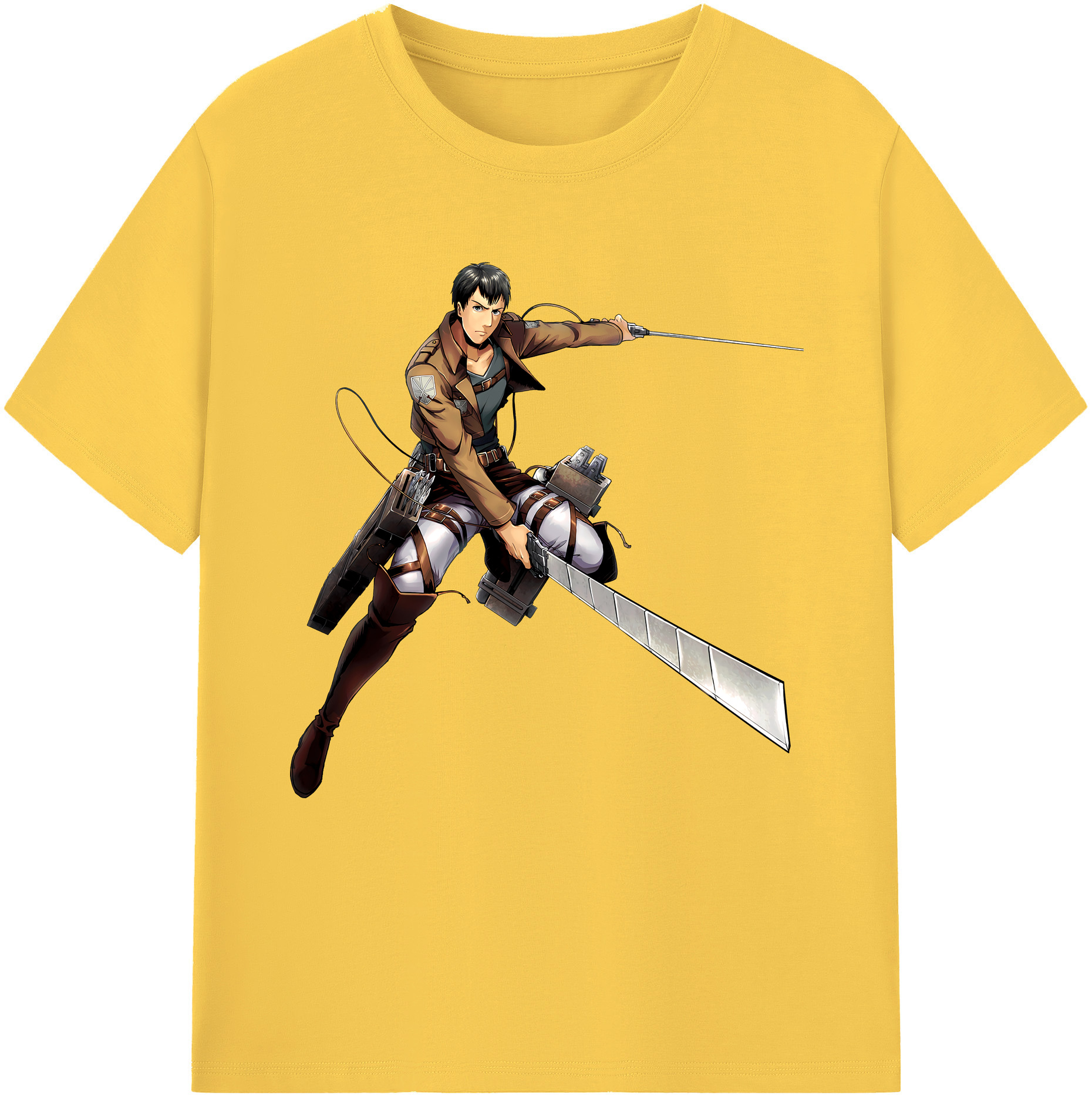 （画像用） 進撃の巨人 ベルトルト・フーバー Attack on Titan Bertholdt Hoover 綿100％半袖Tシャツ（フロントプリント）