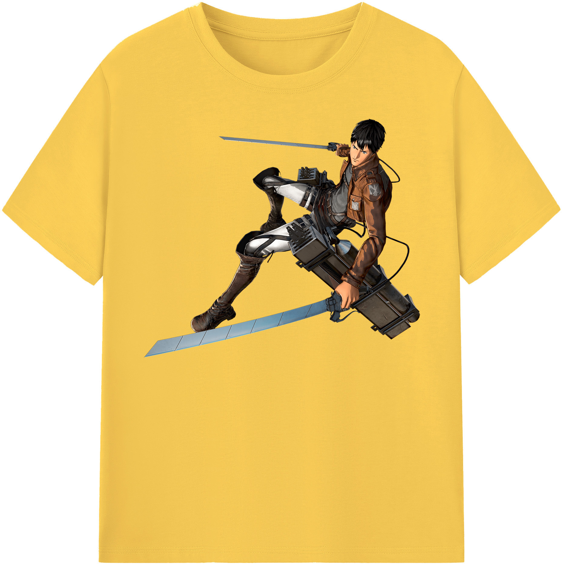 （画像用） 進撃の巨人 ベルトルト・フーバー Attack on Titan Bertholdt Hoover 綿100％半袖Tシャツ（フロントプリント）
