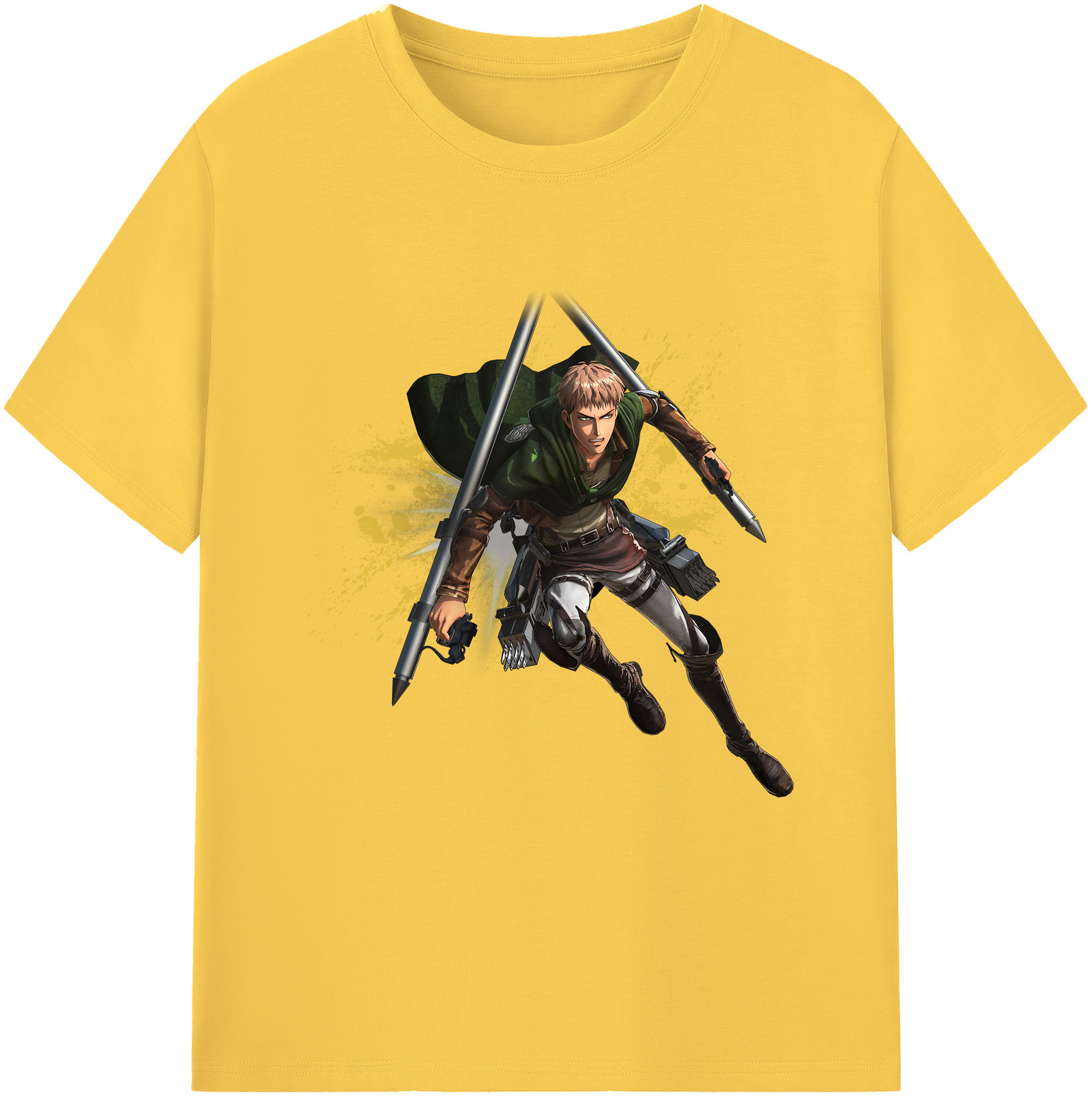 （画像用） 進撃の巨人 ジャン・キルシュタイン Attack on Titan Jean Kirstein 綿100％半袖Tシャツ（フロントプリント）