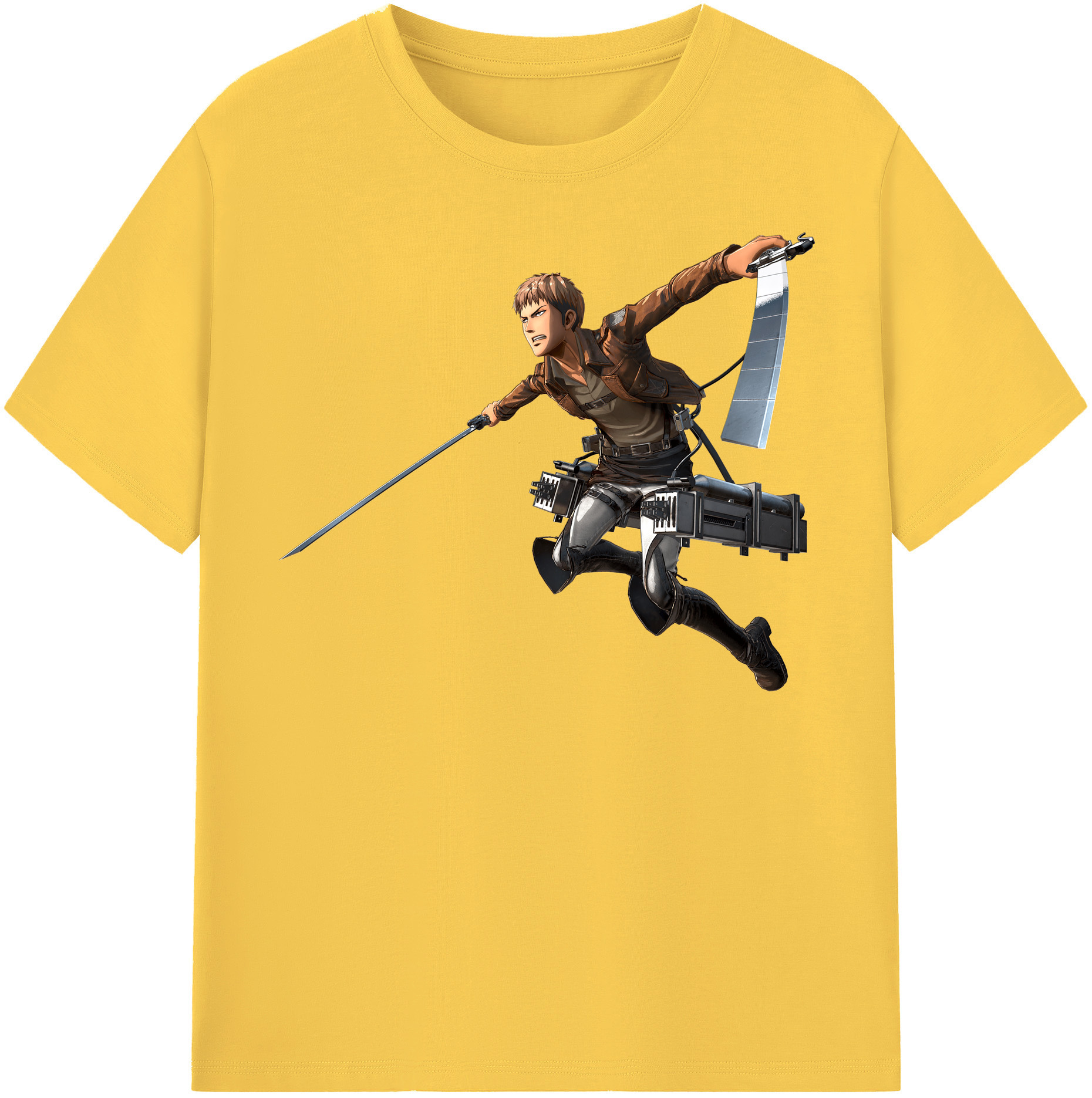 （画像用） 進撃の巨人 ジャン・キルシュタイン Attack on Titan Jean Kirstein 綿100％半袖Tシャツ（フロントプリント）