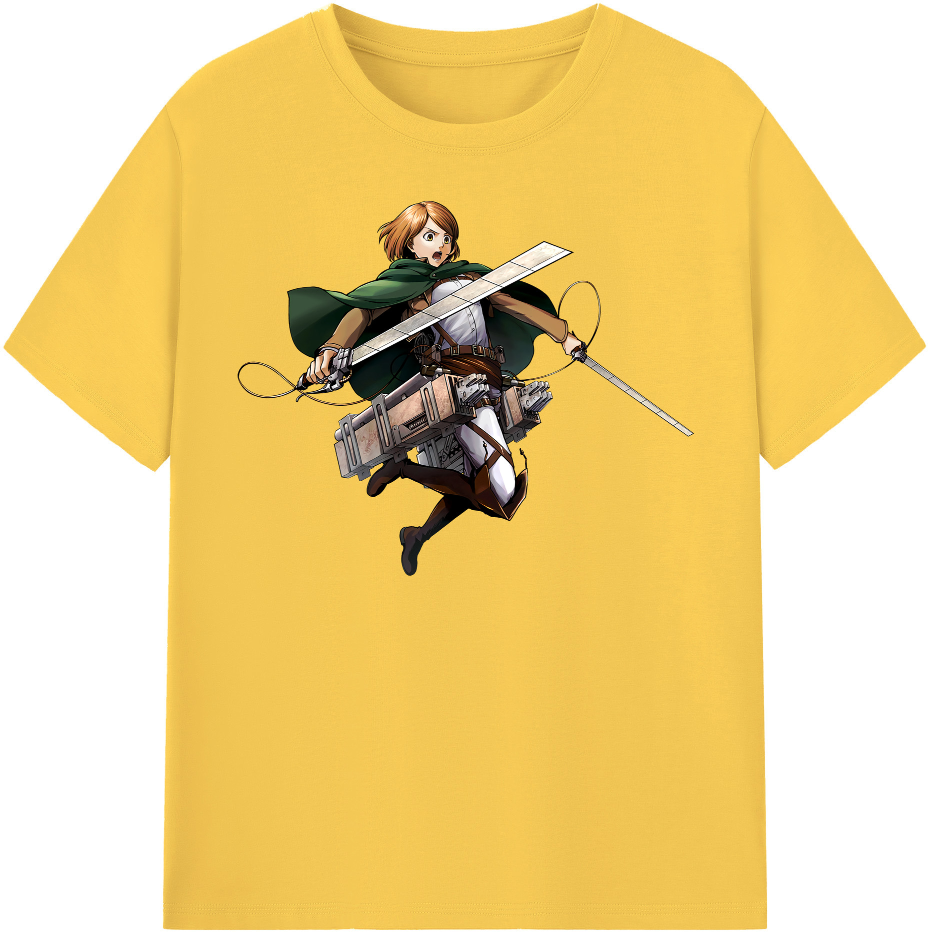 （画像用） 進撃の巨人 ペトラ·ラル Attack on Titan Petra Rall 綿100％半袖Tシャツ（フロントプリント）