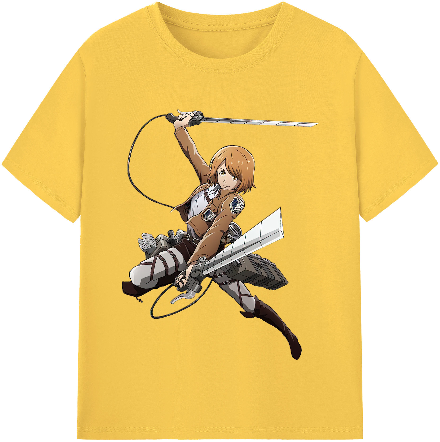 （画像用） 進撃の巨人 ペトラ·ラル Attack on Titan Petra Rall 綿100％半袖Tシャツ（フロントプリント）