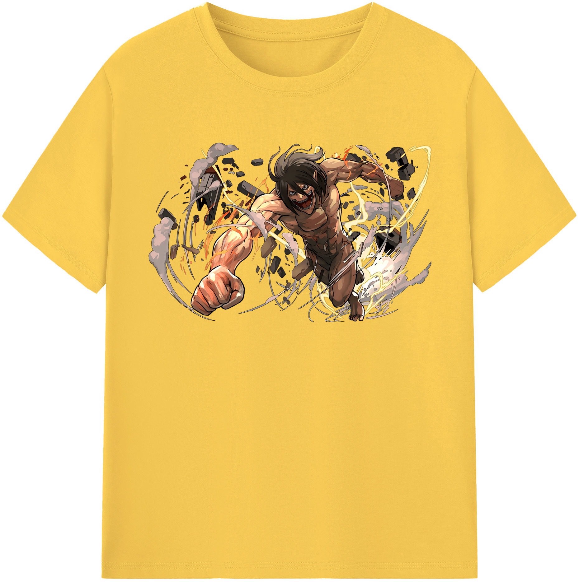（画像用） 進撃の巨人 Attack on Titan 綿100％半袖Tシャツ（フロントプリント）