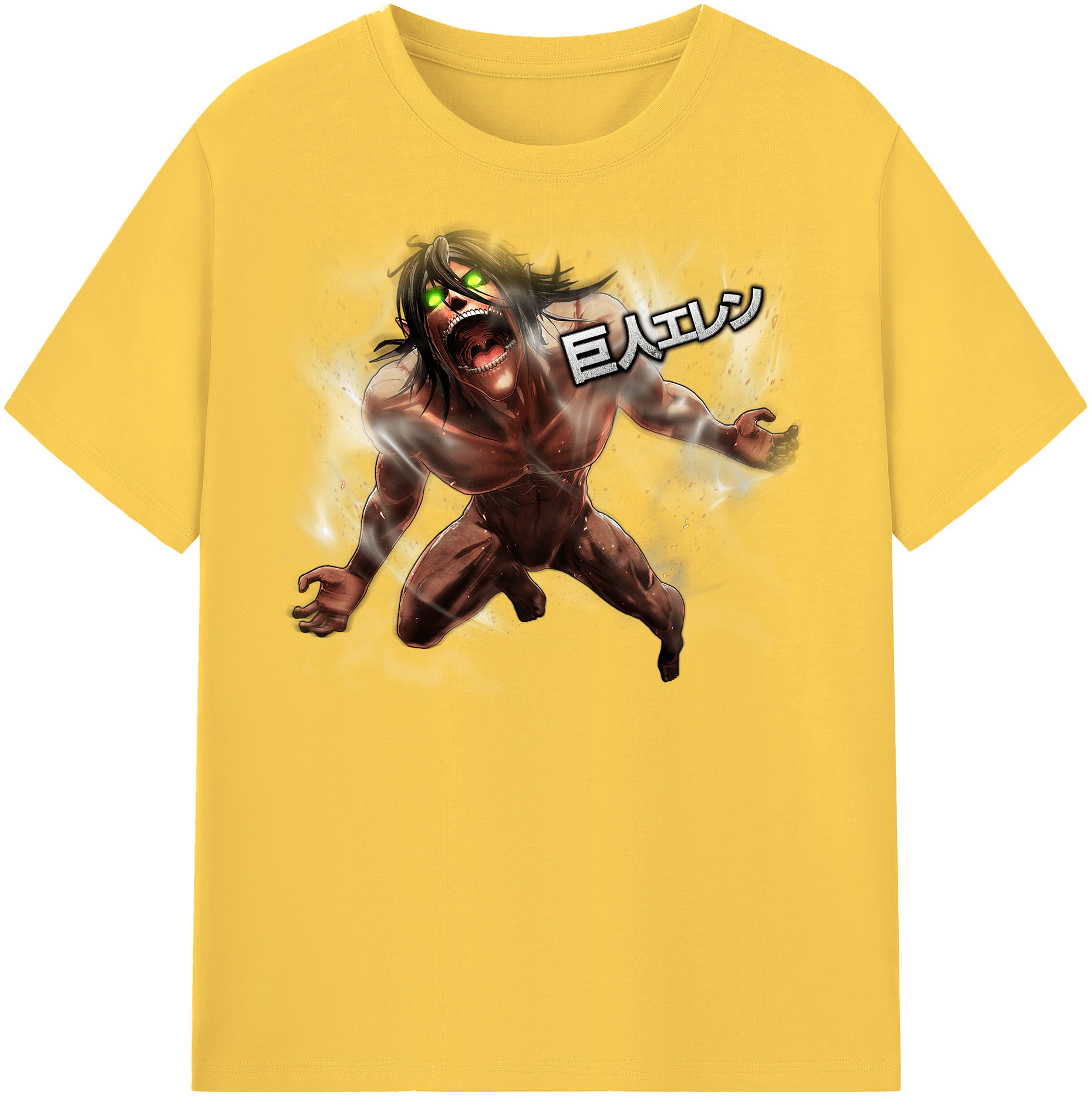 （画像用） 進撃の巨人 Attack on Titan 綿100％半袖Tシャツ（フロントプリント）