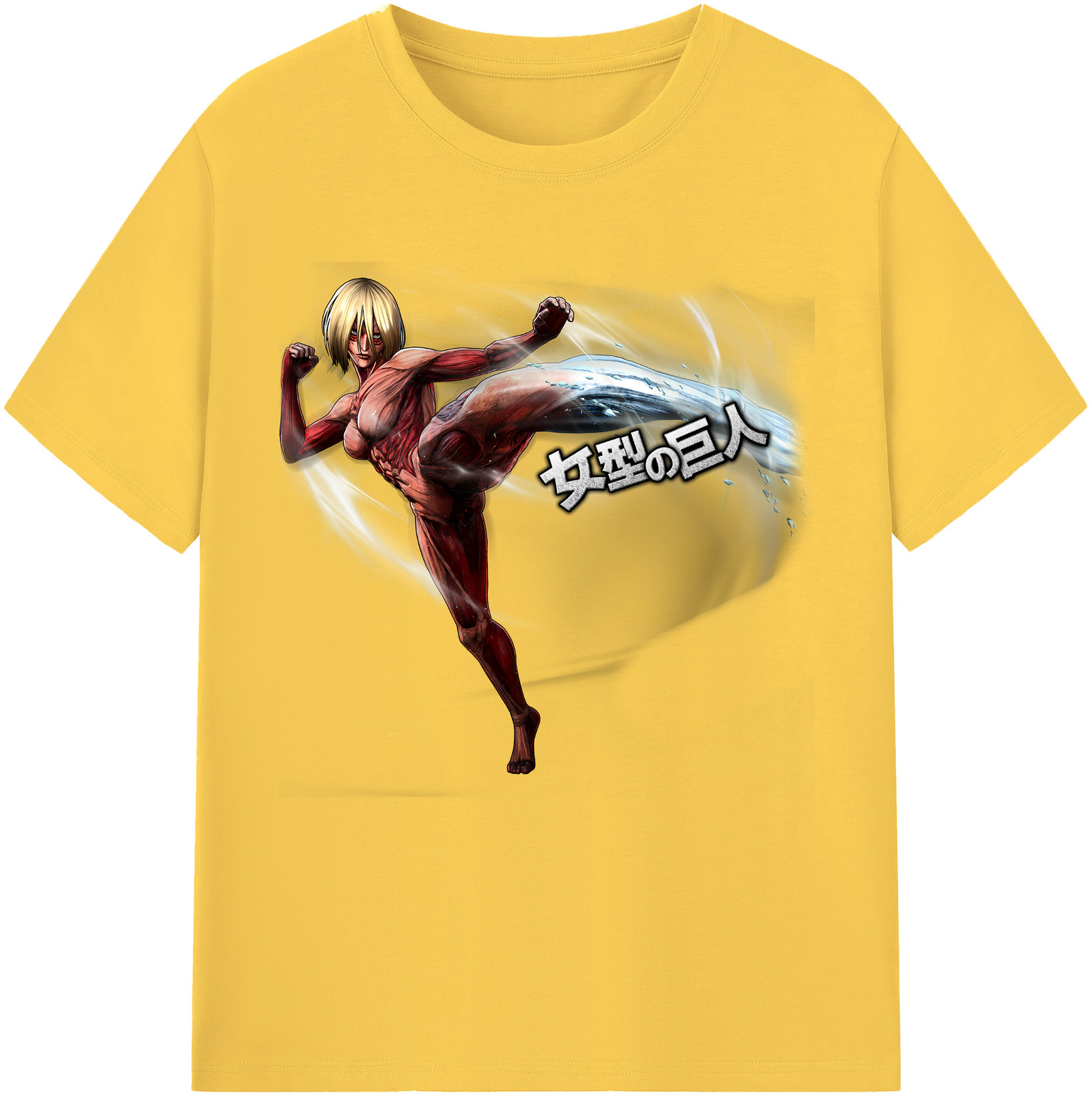 （画像用） 進撃の巨人 Attack on Titan 綿100％半袖Tシャツ（フロントプリント）