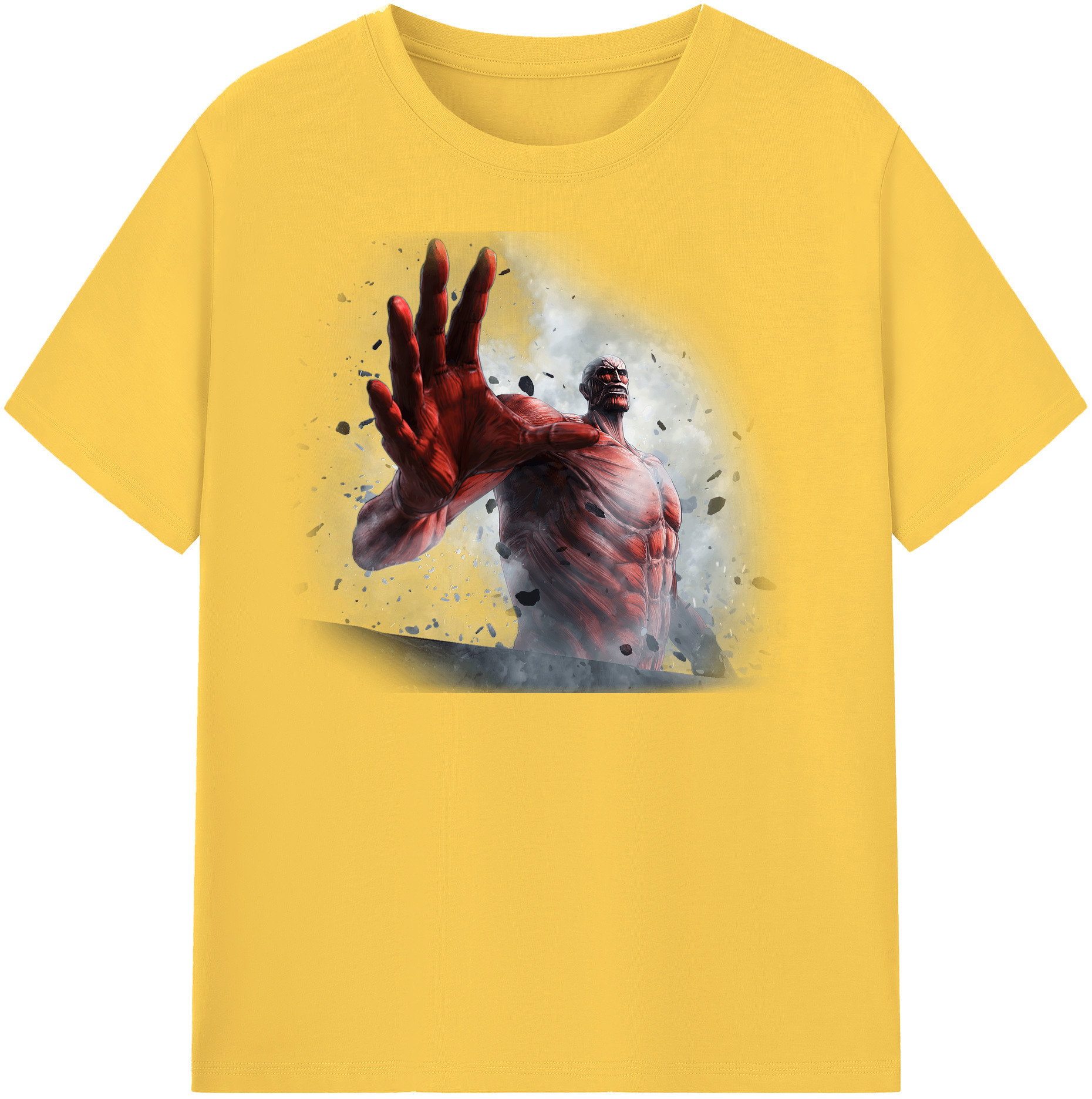 （画像用） 進撃の巨人 Attack on Titan 綿100％半袖Tシャツ（フロントプリント）