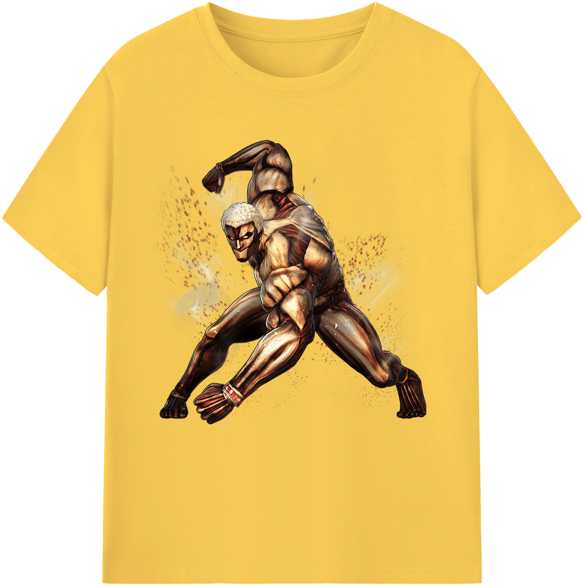 （画像用） 進撃の巨人 Attack on Titan 綿100％半袖Tシャツ（フロントプリント）