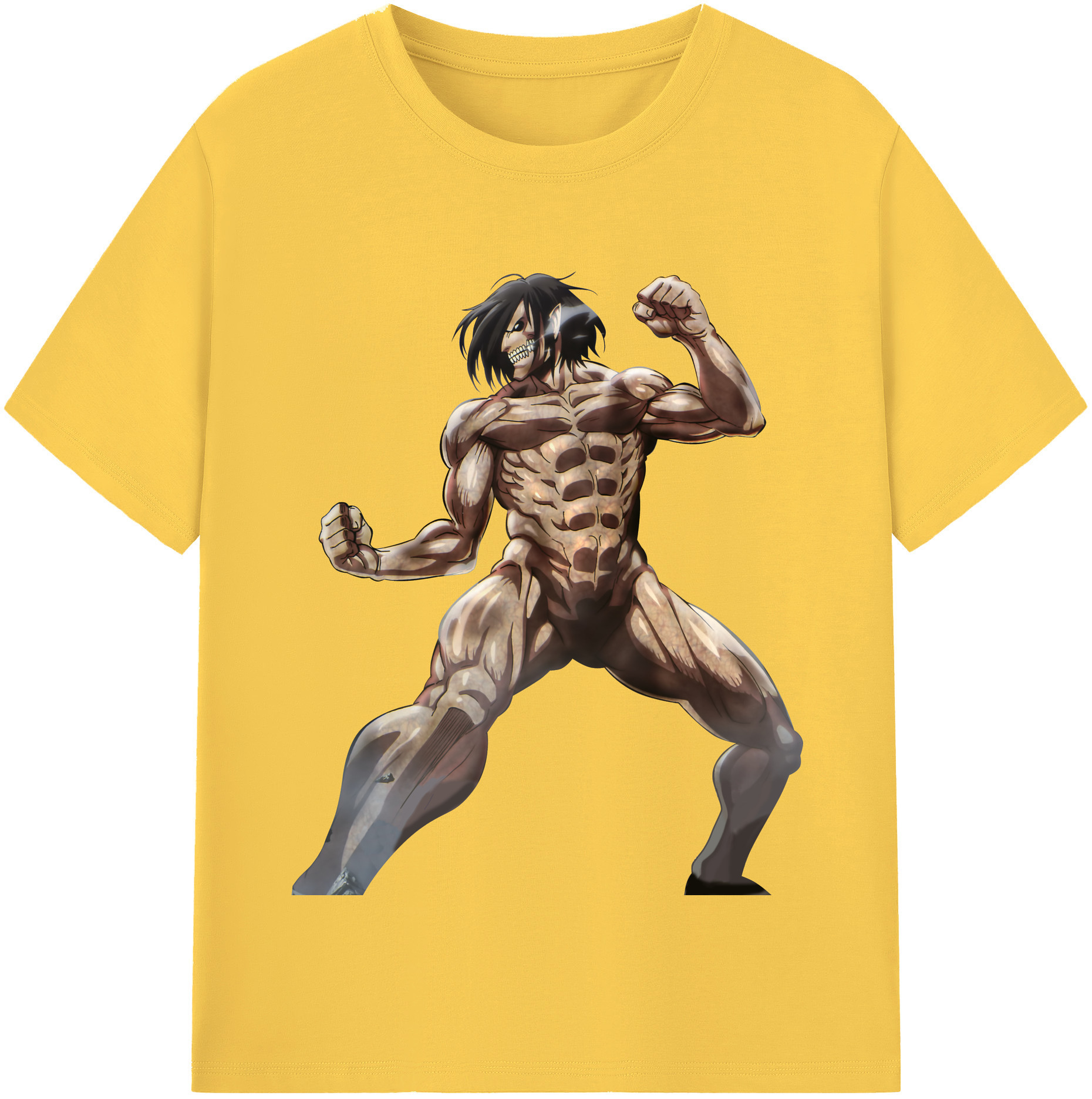 （画像用） 進撃の巨人 Attack on Titan 綿100％半袖Tシャツ（フロントプリント）