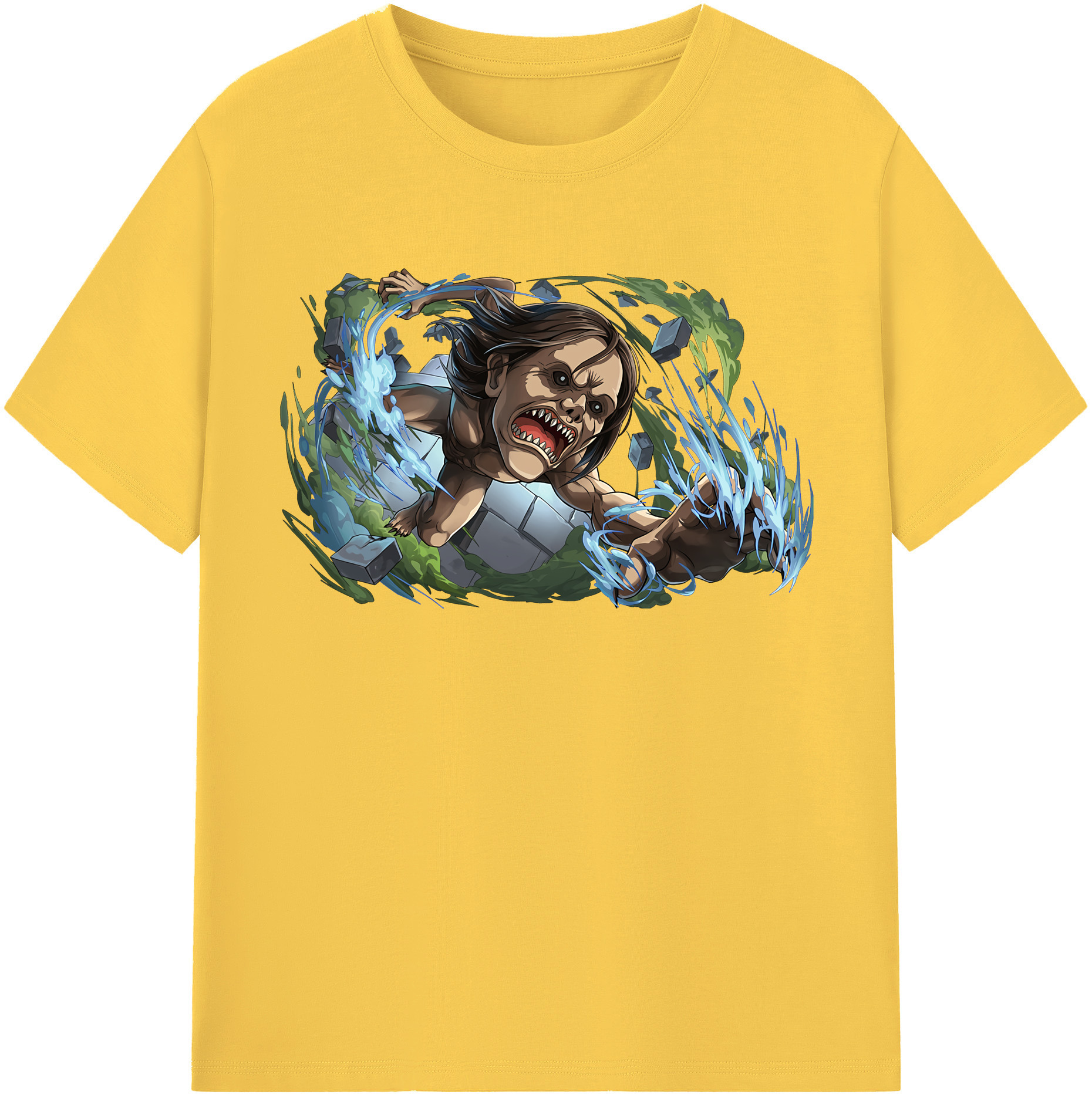 （画像用） 進撃の巨人 Attack on Titan 綿100％半袖Tシャツ（フロントプリント）