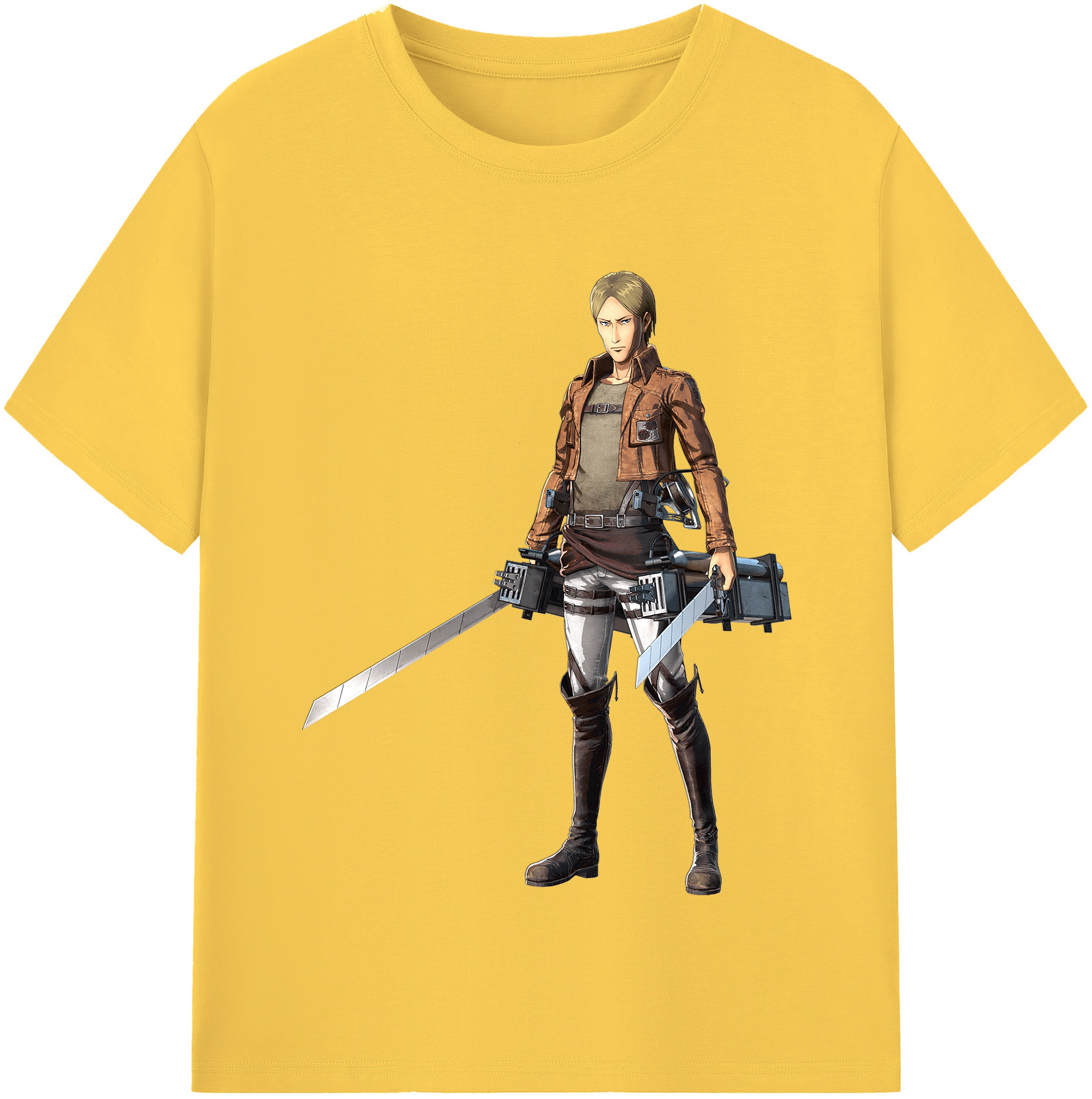 （画像用） 進撃の巨人 Attack on Titan 綿100％半袖Tシャツ（フロントプリント）