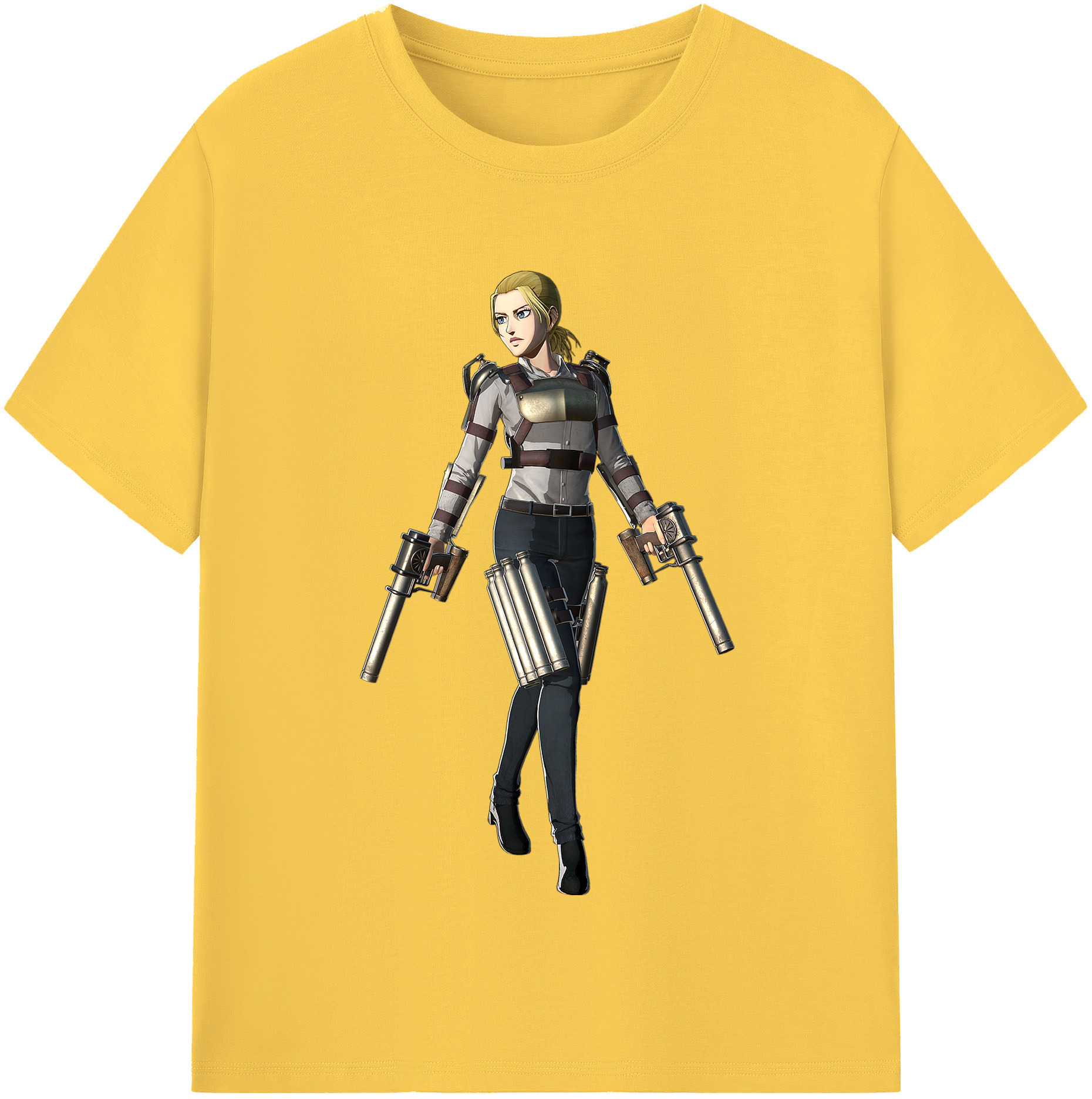 （画像用） 進撃の巨人 Attack on Titan 綿100％半袖Tシャツ（フロントプリント）