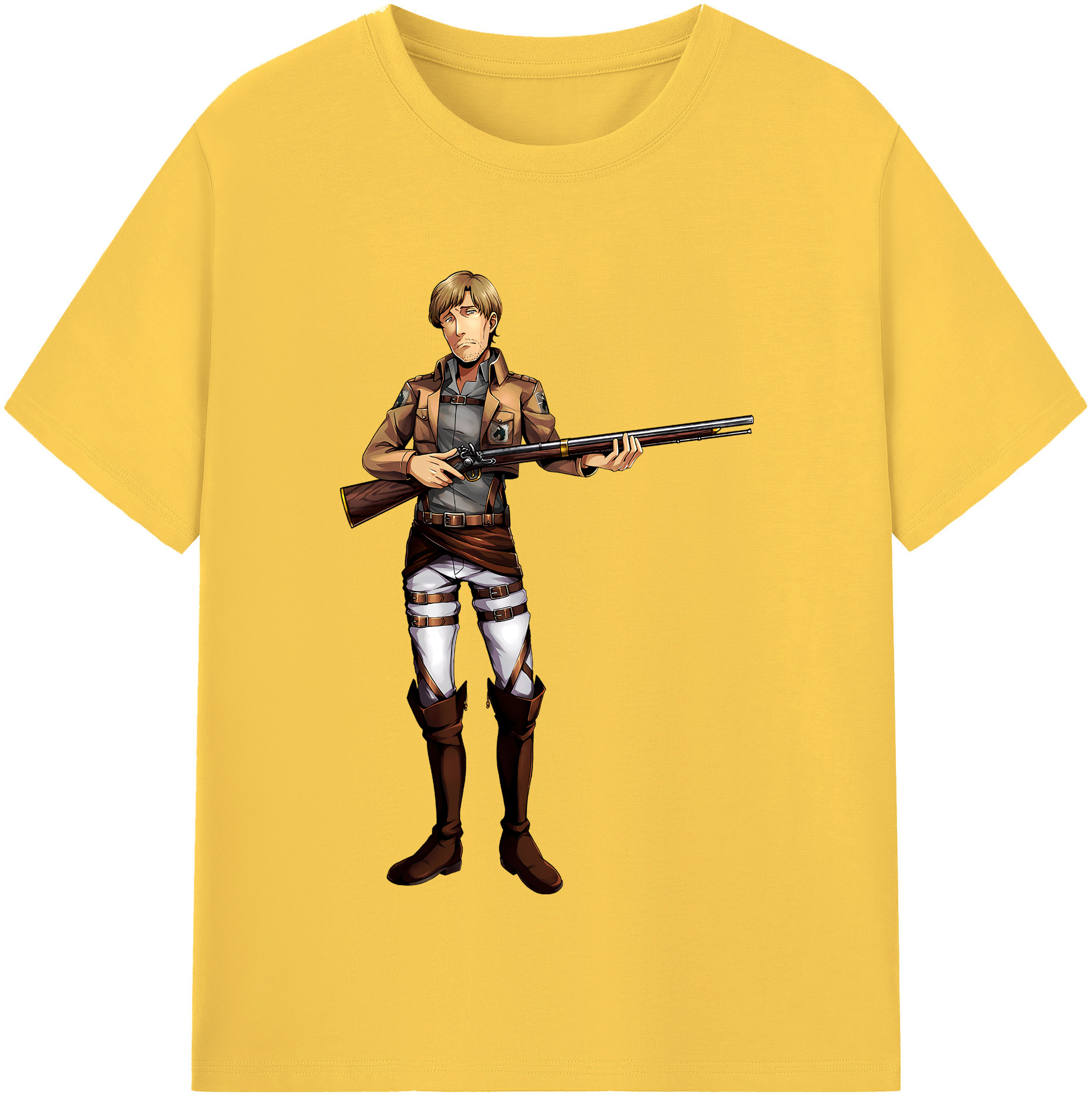 （画像用） 進撃の巨人 Attack on Titan 綿100％半袖Tシャツ（フロントプリント）