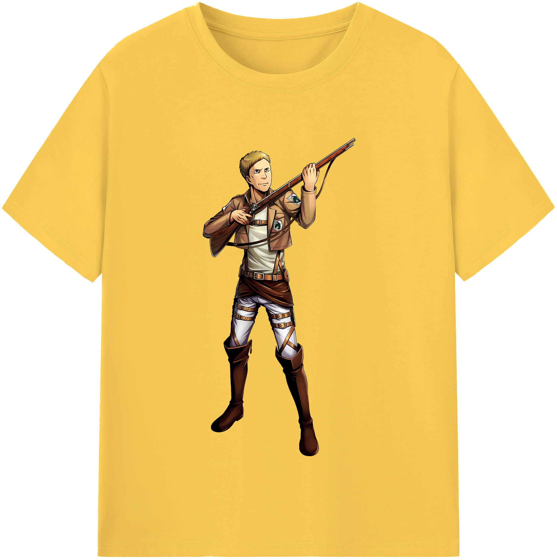 （画像用） 進撃の巨人 Attack on Titan 綿100％半袖Tシャツ（フロントプリント）