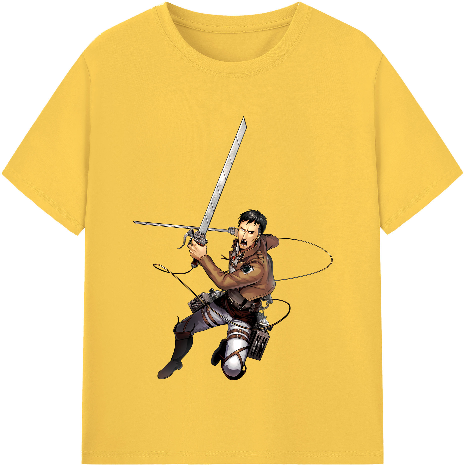 （画像用） 進撃の巨人 Attack on Titan 綿100％半袖Tシャツ（フロントプリント）