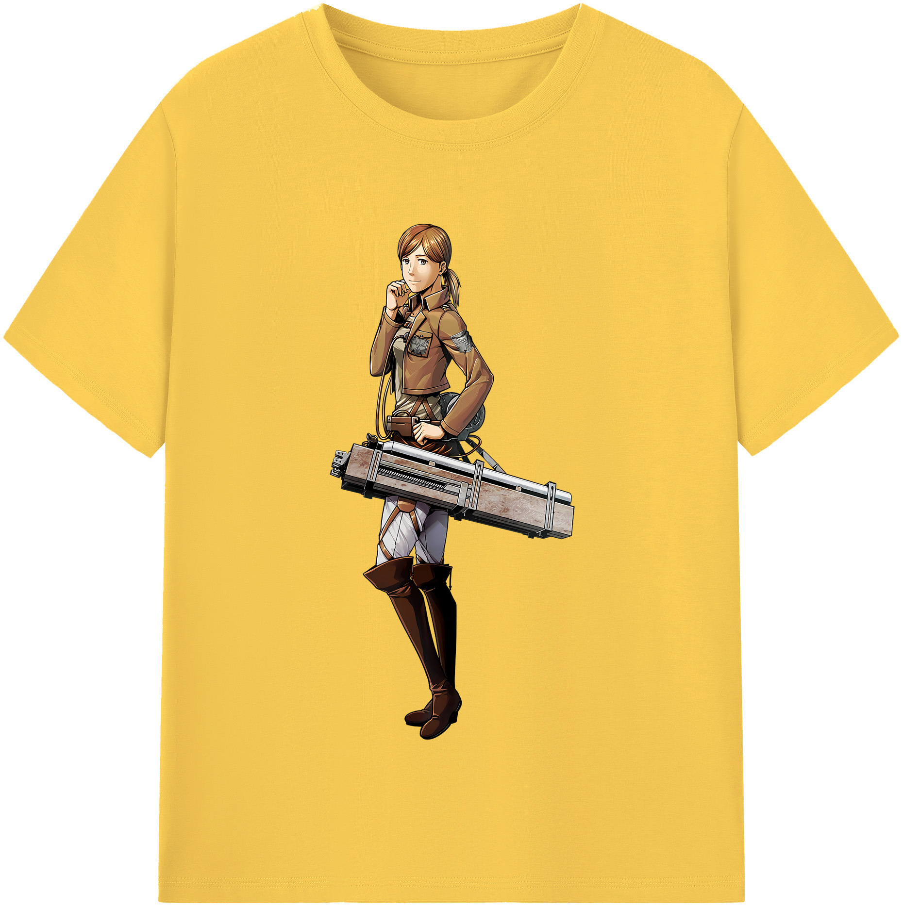 （画像用） 進撃の巨人 Attack on Titan 綿100％半袖Tシャツ（フロントプリント）