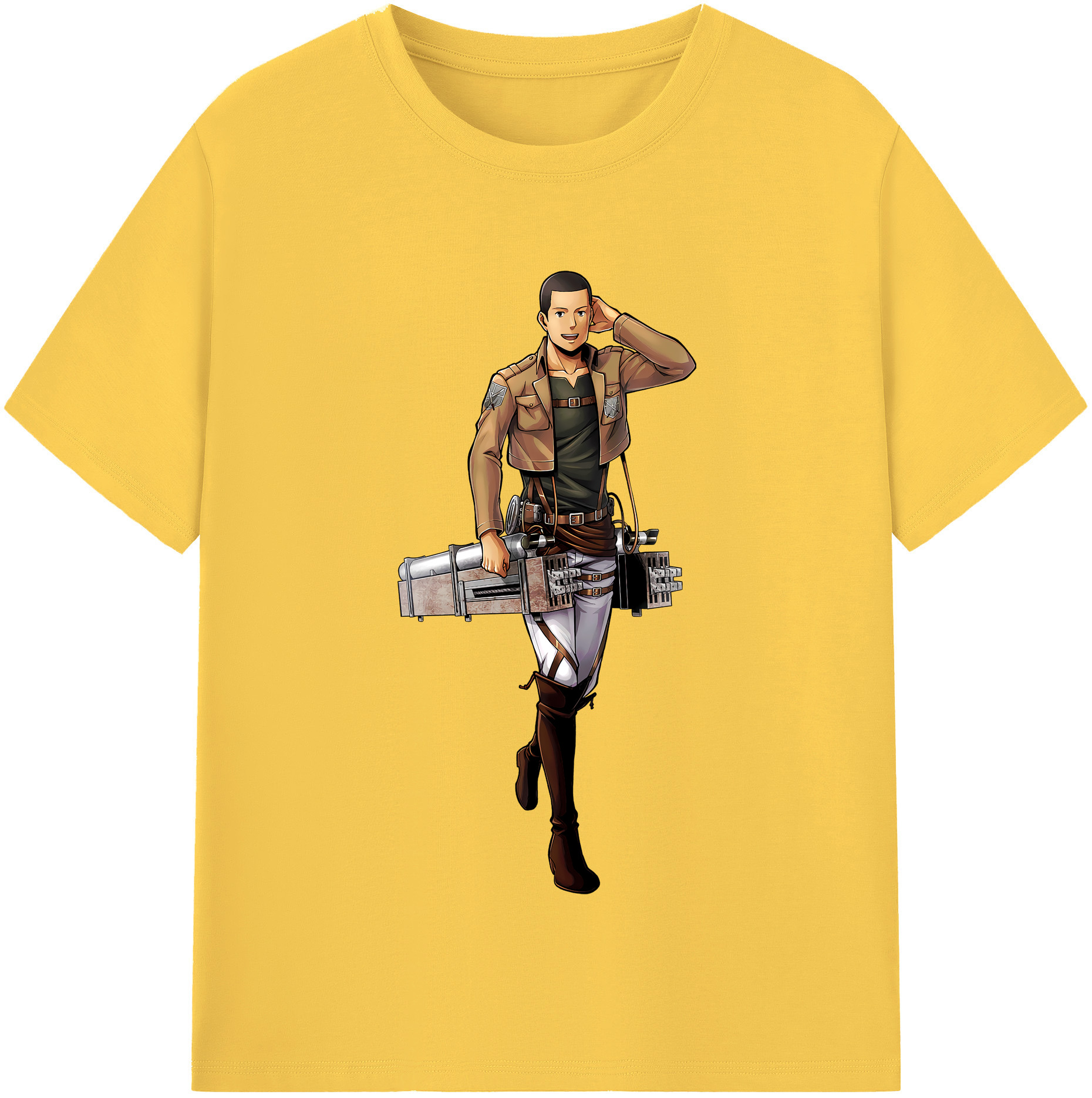 （画像用） 進撃の巨人 Attack on Titan 綿100％半袖Tシャツ（フロントプリント）