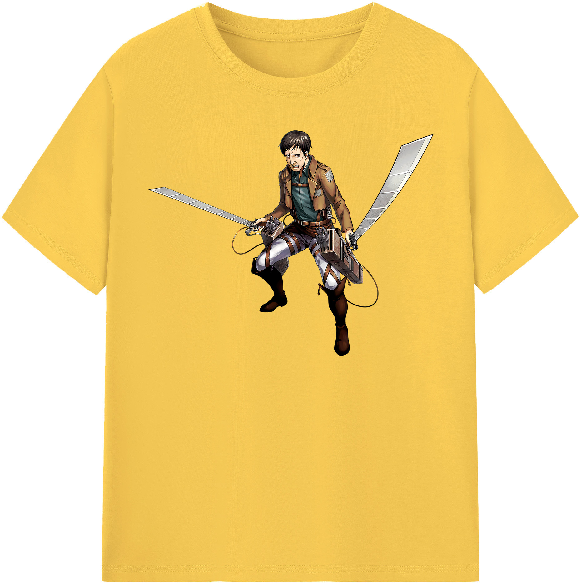 （画像用） 進撃の巨人 Attack on Titan 綿100％半袖Tシャツ（フロントプリント）