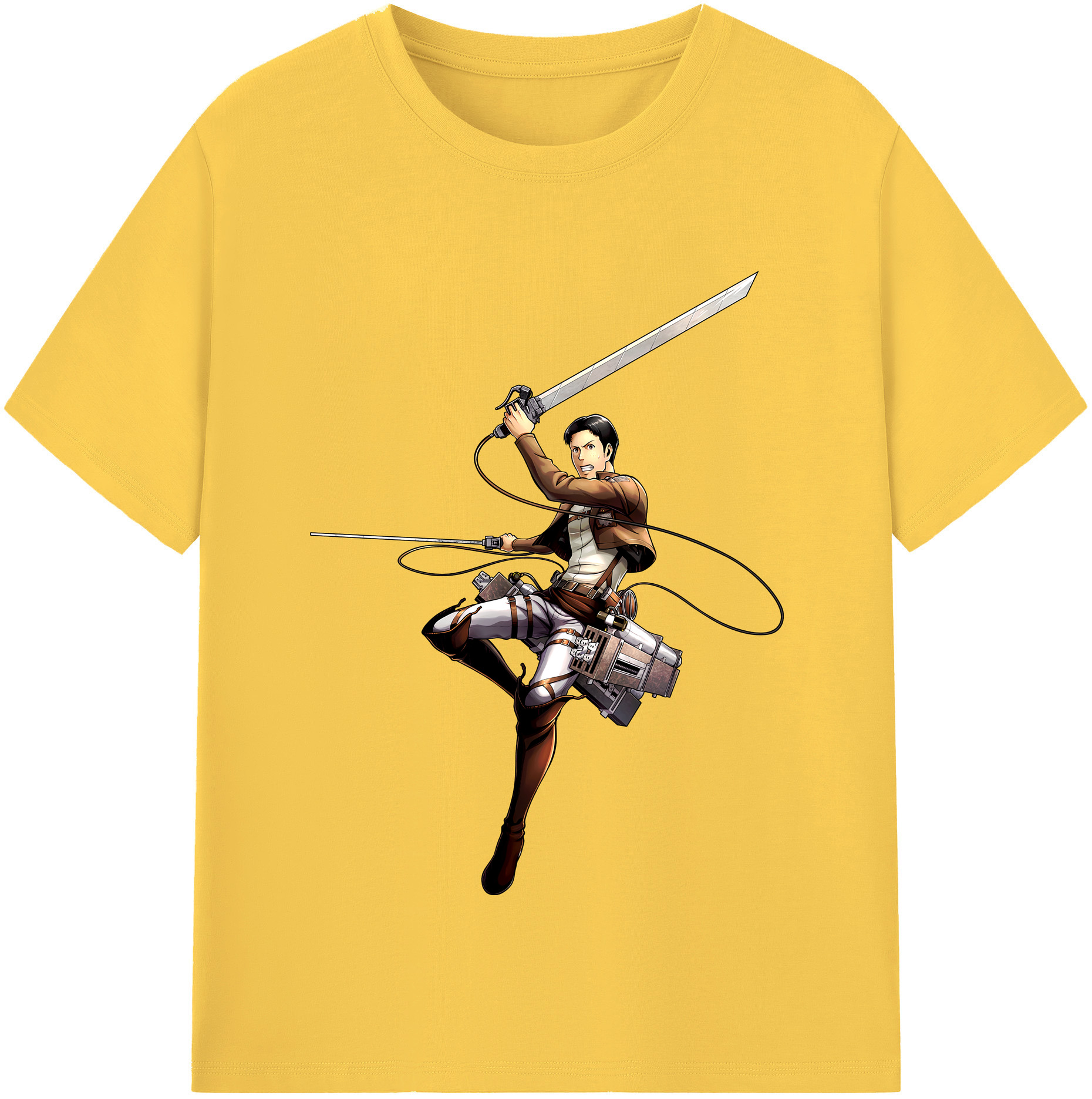 （画像用） 進撃の巨人 Attack on Titan 綿100％半袖Tシャツ（フロントプリント）