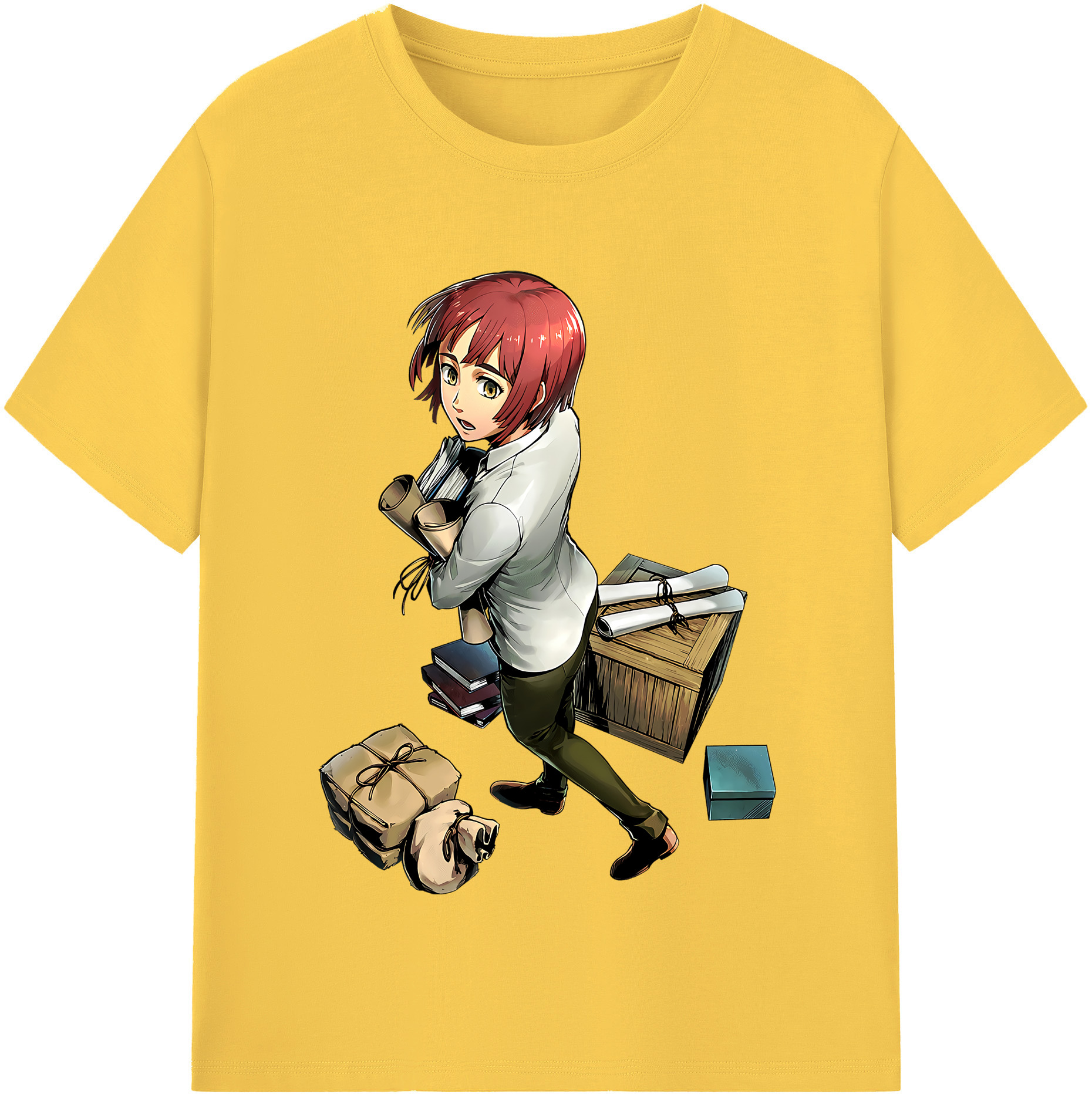 （画像用） 進撃の巨人 Attack on Titan 綿100％半袖Tシャツ（フロントプリント）