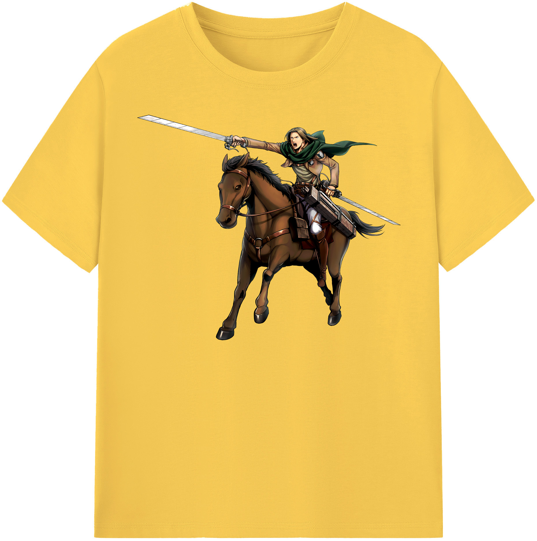 （画像用） 進撃の巨人 Attack on Titan 綿100％半袖Tシャツ（フロントプリント）