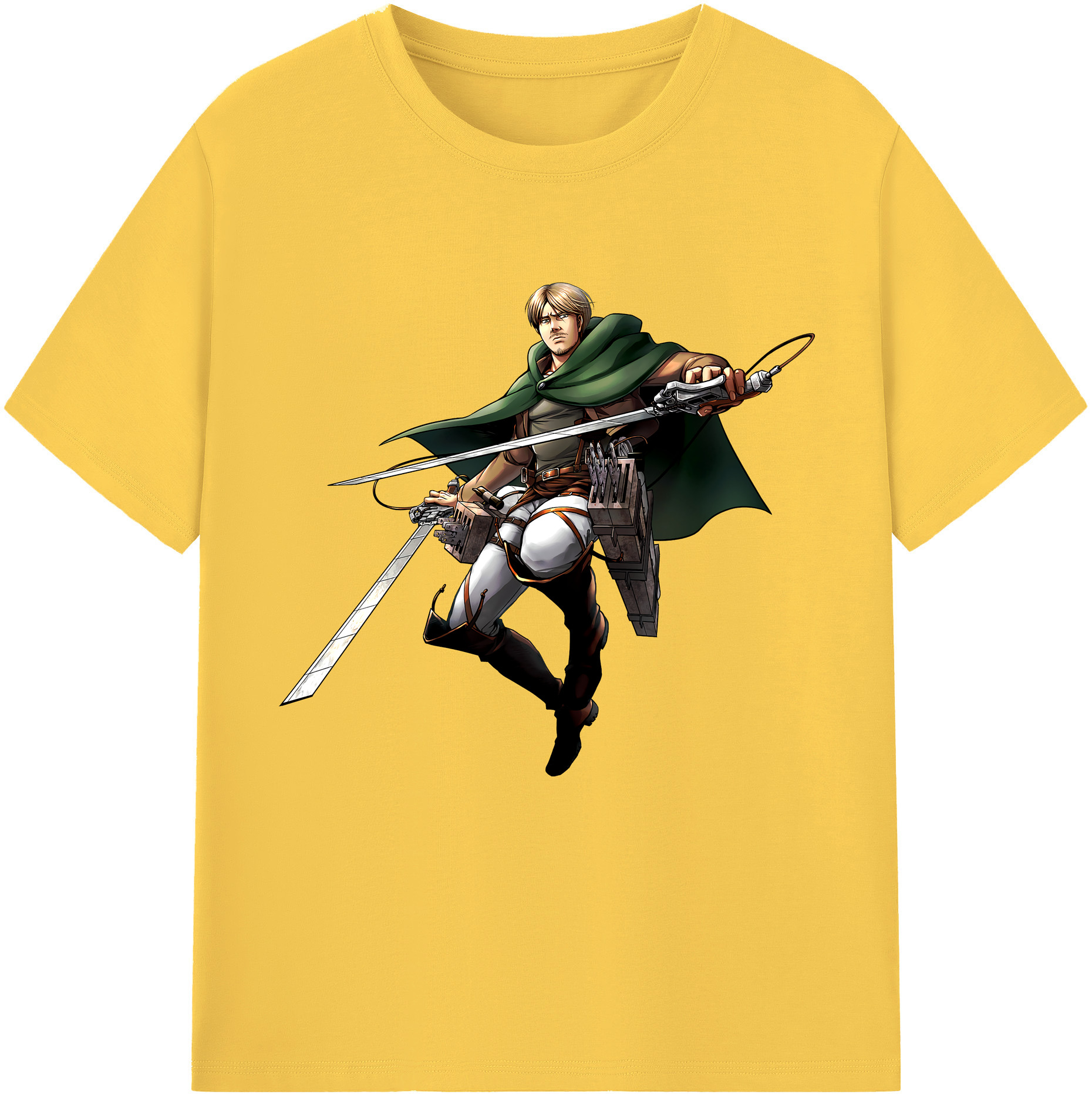 （画像用） 進撃の巨人 Attack on Titan 綿100％半袖Tシャツ（フロントプリント）