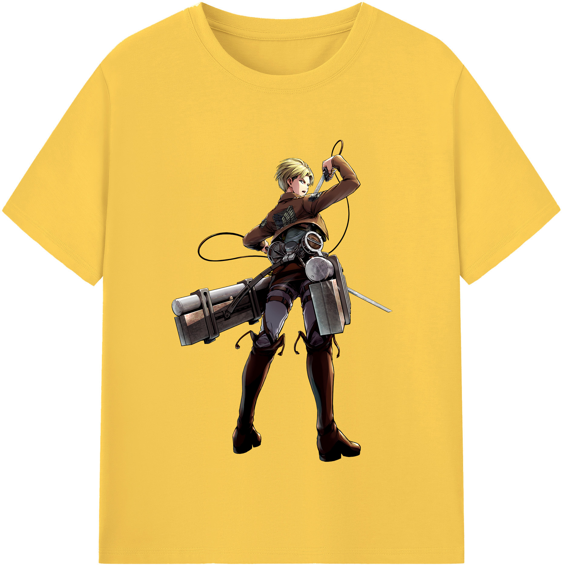 （画像用） 進撃の巨人 Attack on Titan 綿100％半袖Tシャツ（フロントプリント）