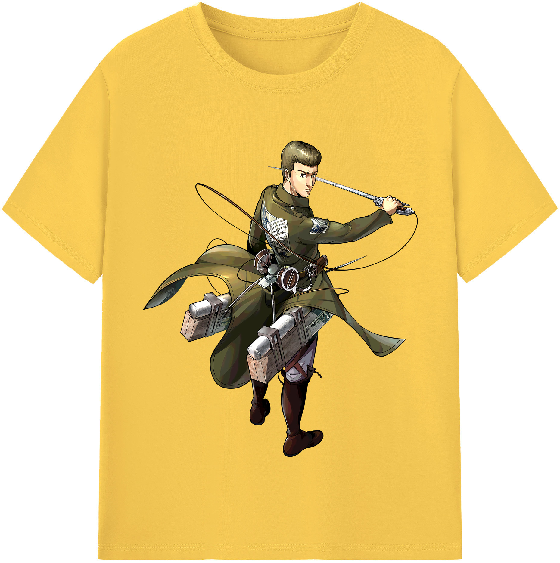 （画像用） 進撃の巨人 Attack on Titan 綿100％半袖Tシャツ（フロントプリント）