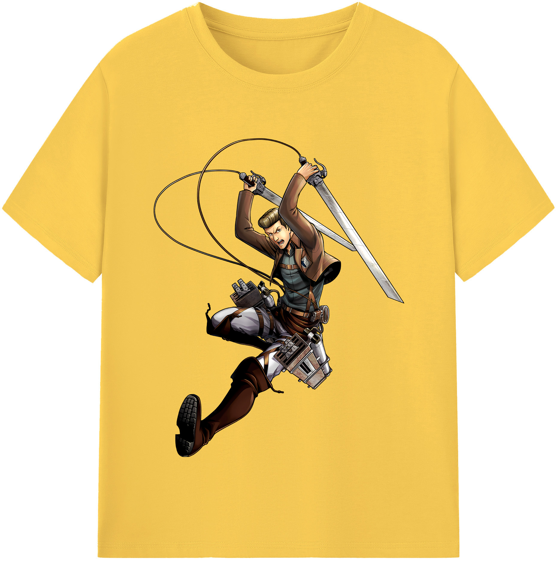 （画像用） 進撃の巨人 Attack on Titan 綿100％半袖Tシャツ（フロントプリント）