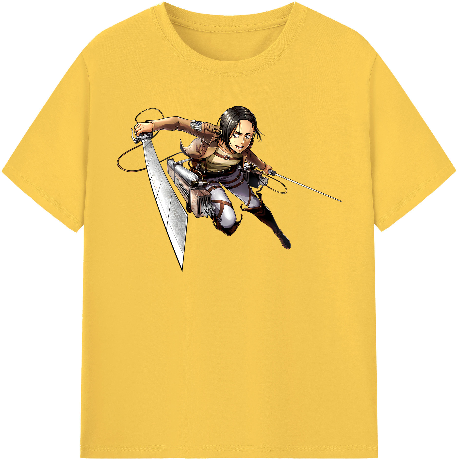 （画像用） 進撃の巨人 Attack on Titan 綿100％半袖Tシャツ（フロントプリント）