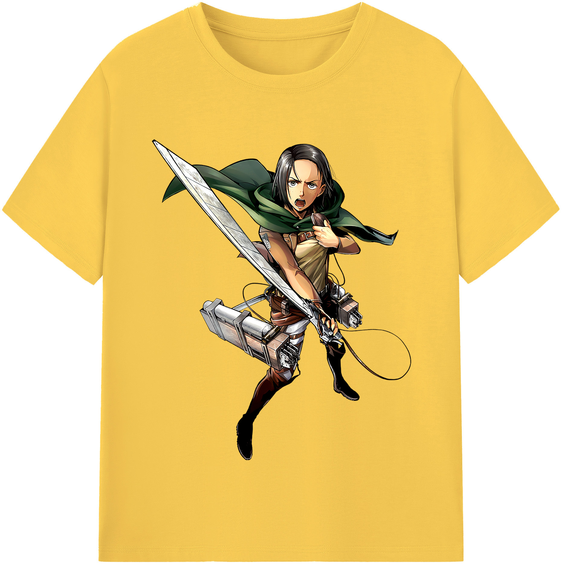 （画像用） 進撃の巨人 Attack on Titan 綿100％半袖Tシャツ（フロントプリント）
