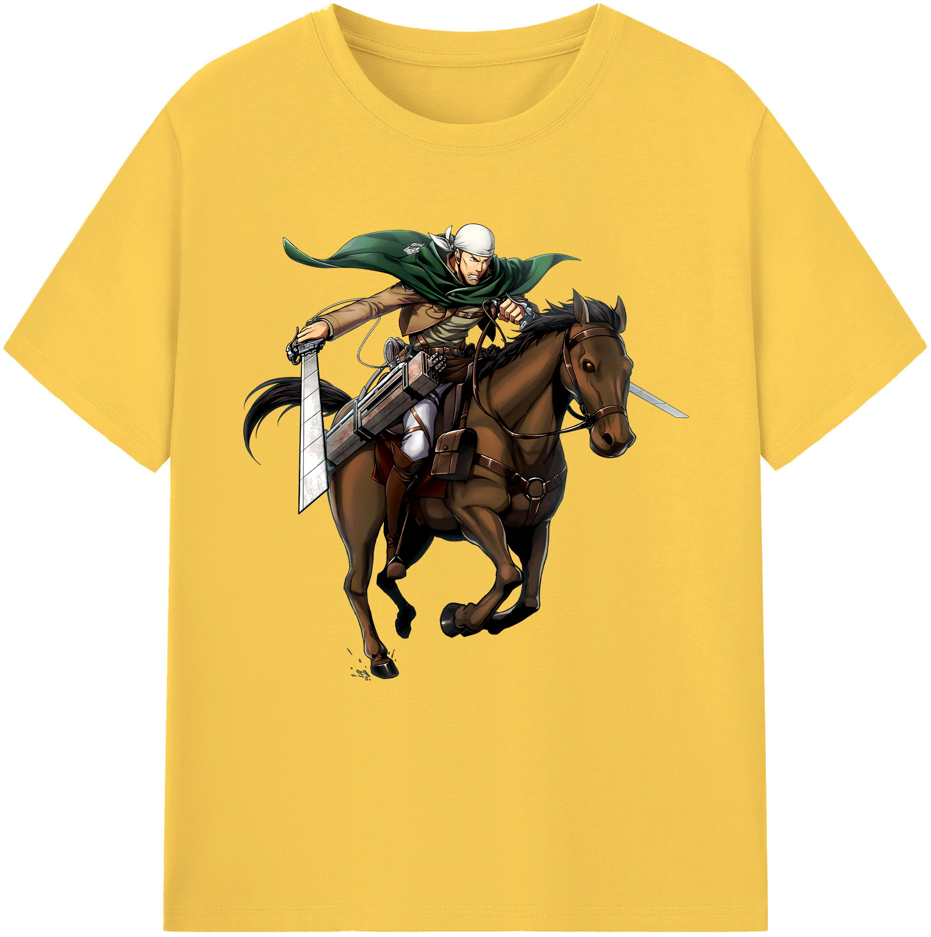 （画像用） 進撃の巨人 Attack on Titan 綿100％半袖Tシャツ（フロントプリント）