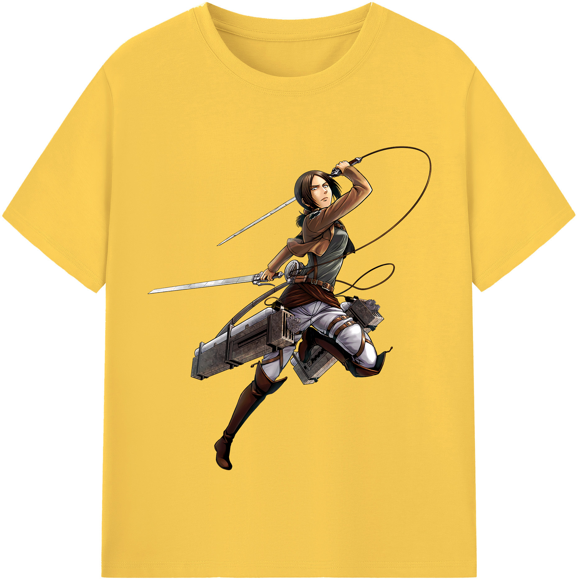 （画像用） 進撃の巨人 Attack on Titan 綿100％半袖Tシャツ（フロントプリント）